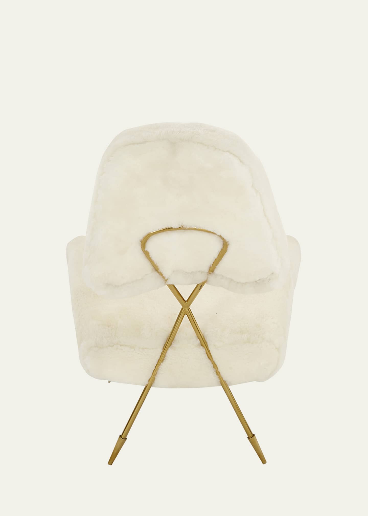 Jonathan Adler Maxime Shearling Lounge Chair Image 4 of 4