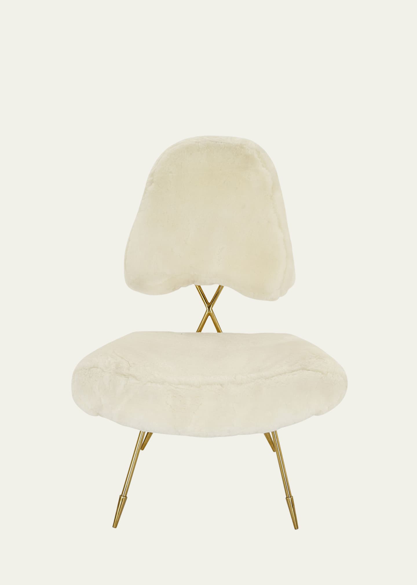 Jonathan Adler Maxime Shearling Lounge Chair Image 1 of 4