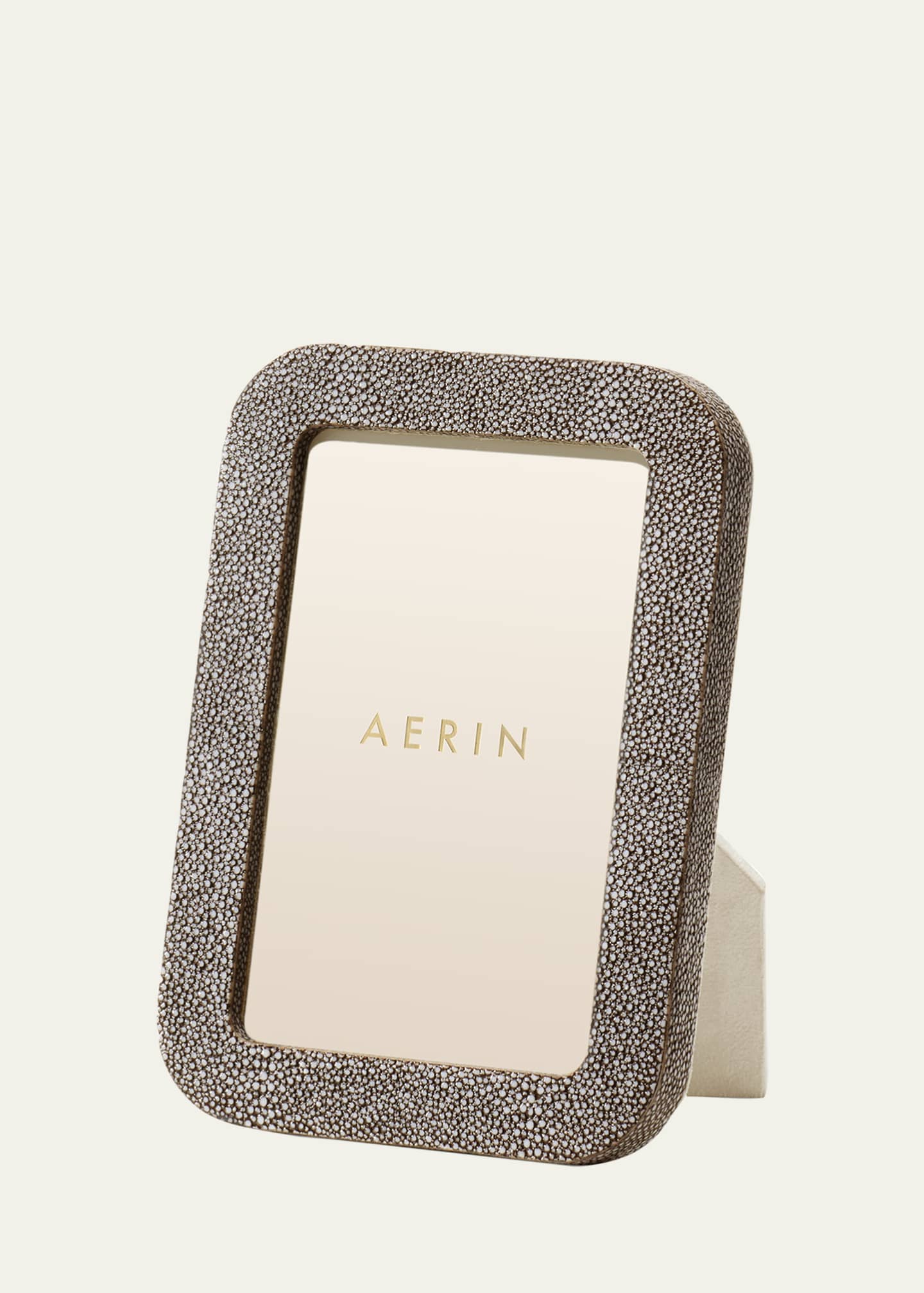 AERIN Modern Faux Shagreen Frame, 4" x 6" Image 2 of 3