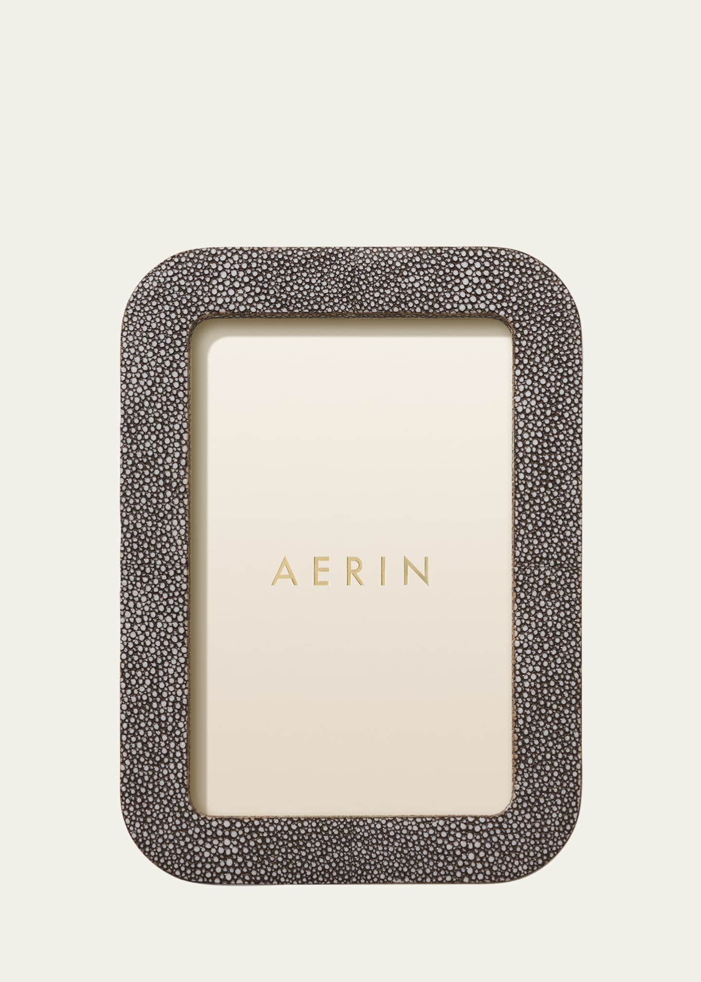 AERIN Modern Faux Shagreen Frame, 4" x 6" Image 1 of 3