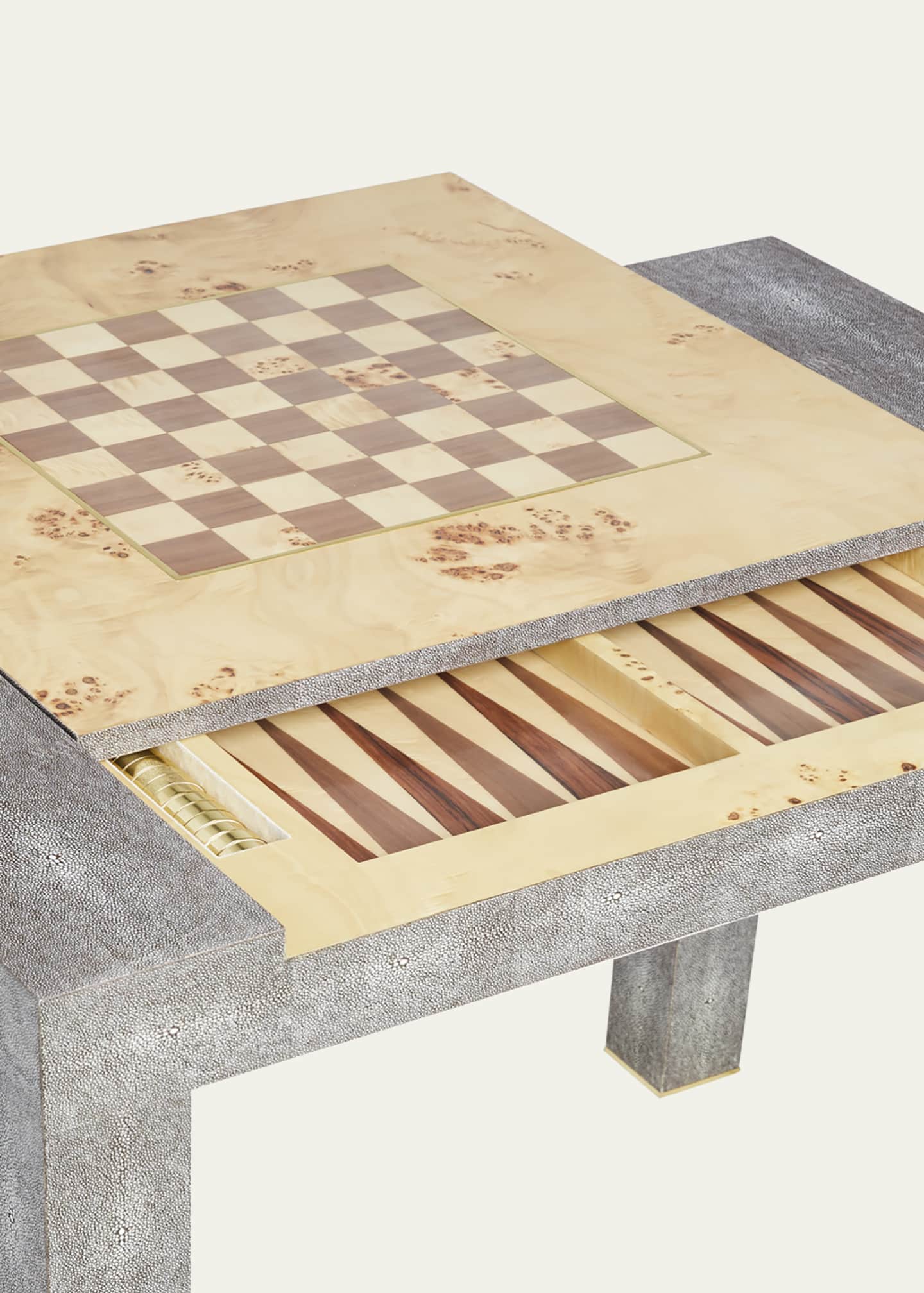 AERIN Shagreen Game Table Bergdorf Goodman