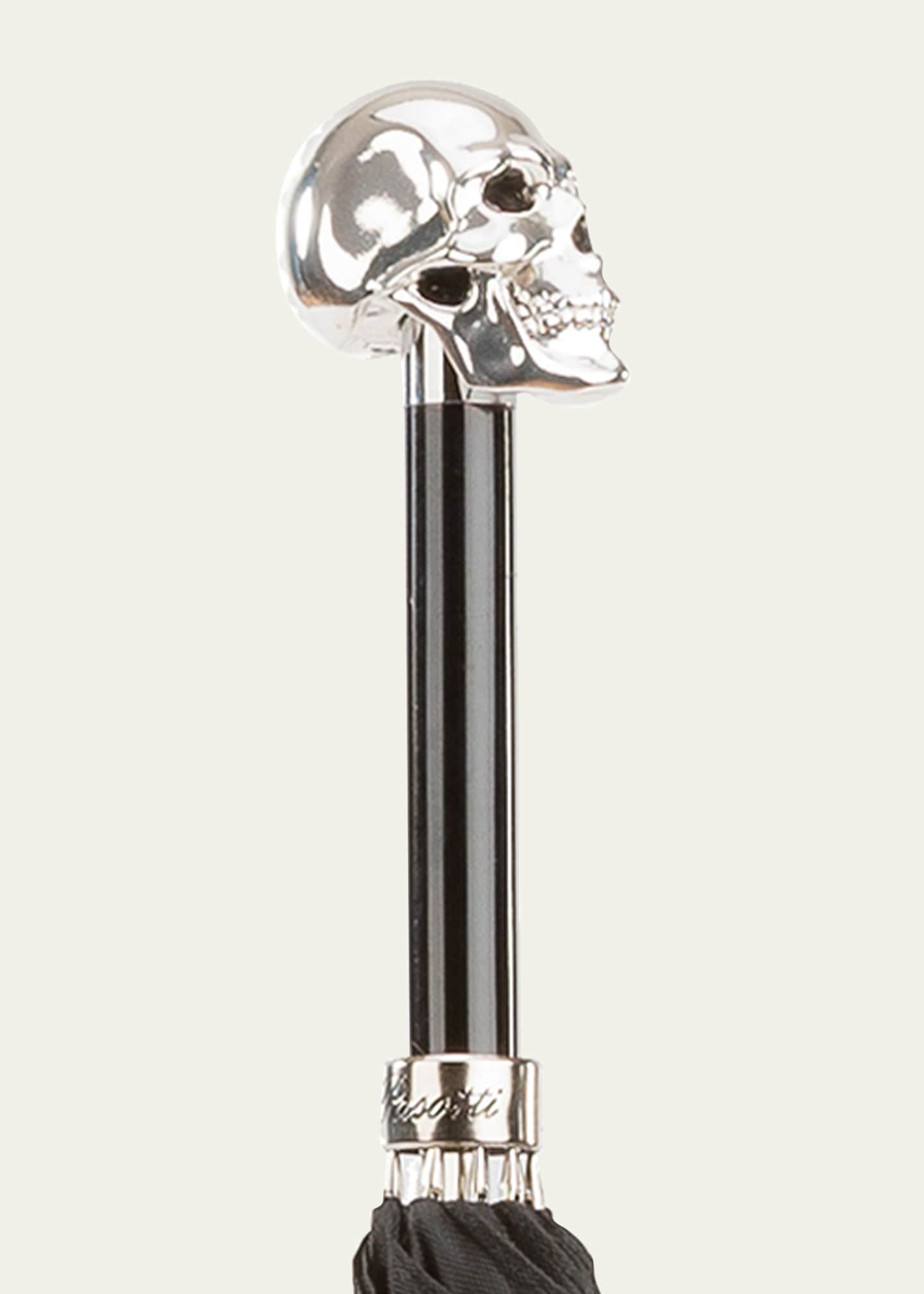 Men's Silvery Skull Umbrella