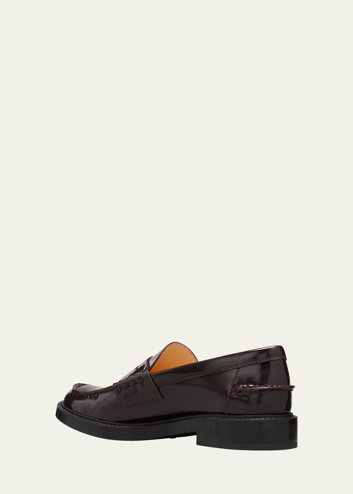 Tod's Patent Flat Penny Loafers Image 2 of 4