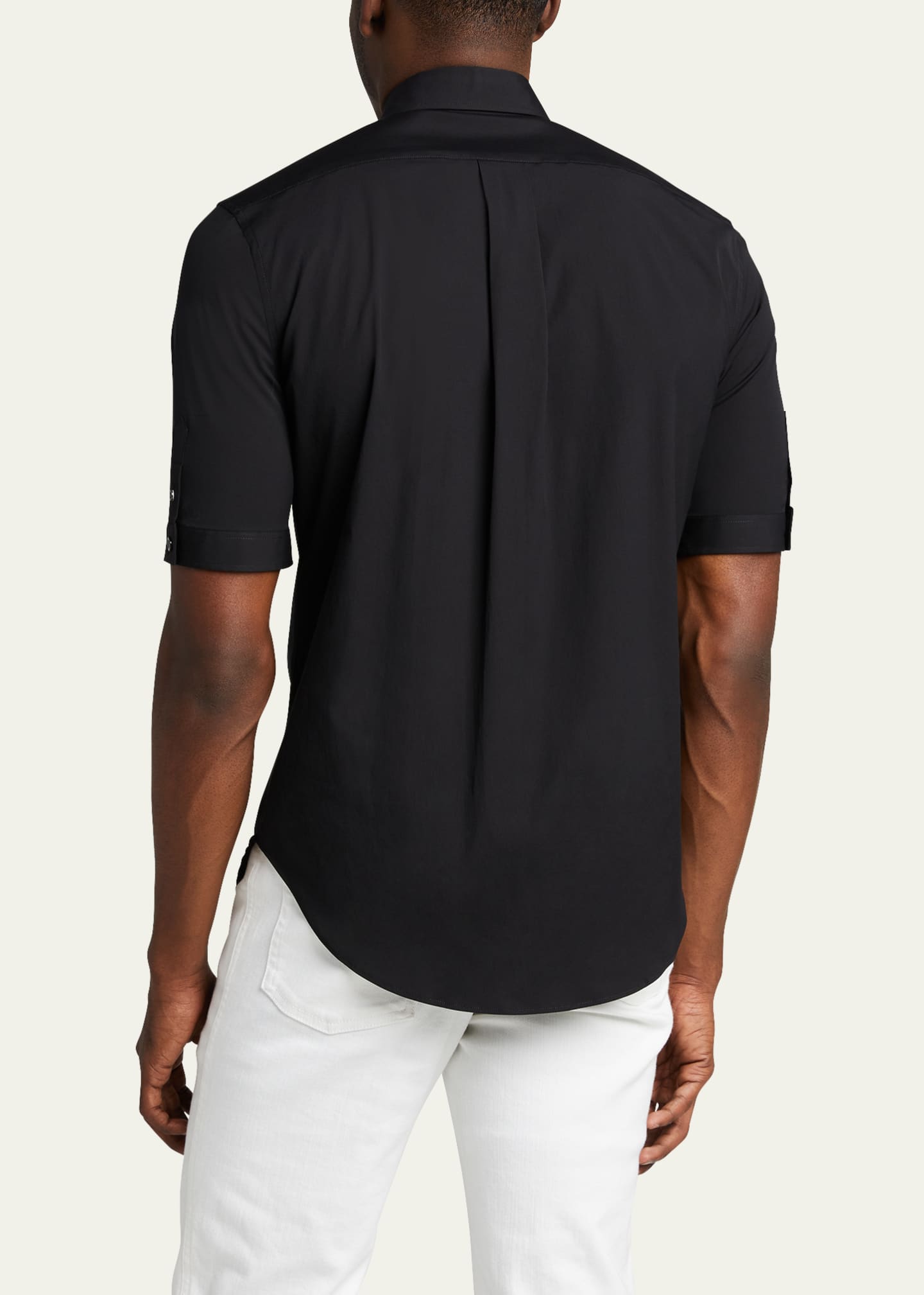McQueen Men's Basic Point-Collar Sport Shirt Image 3 of 5