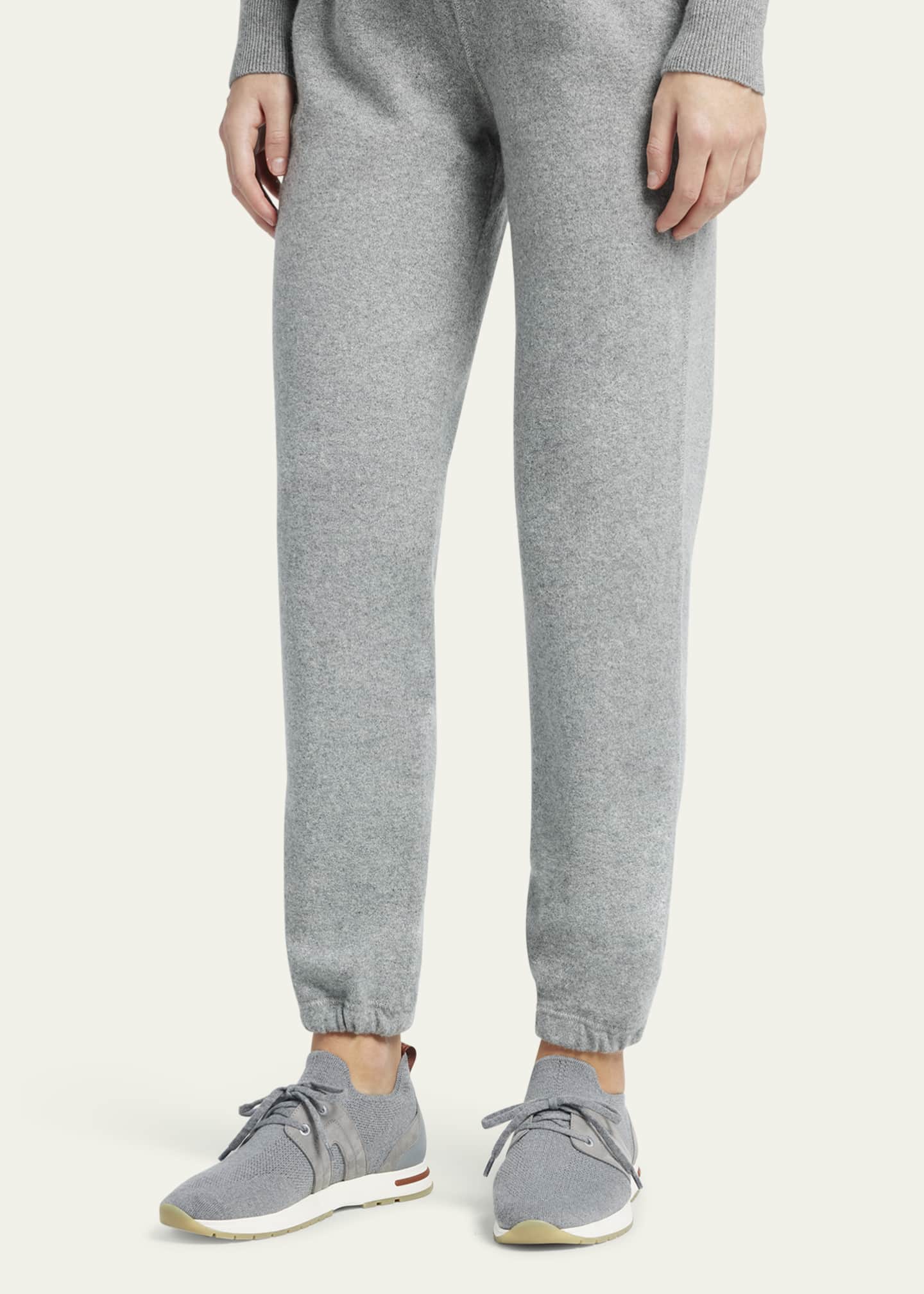 Loro Piana Knit Lace-Up Runner Sneakers Image 2 of 5