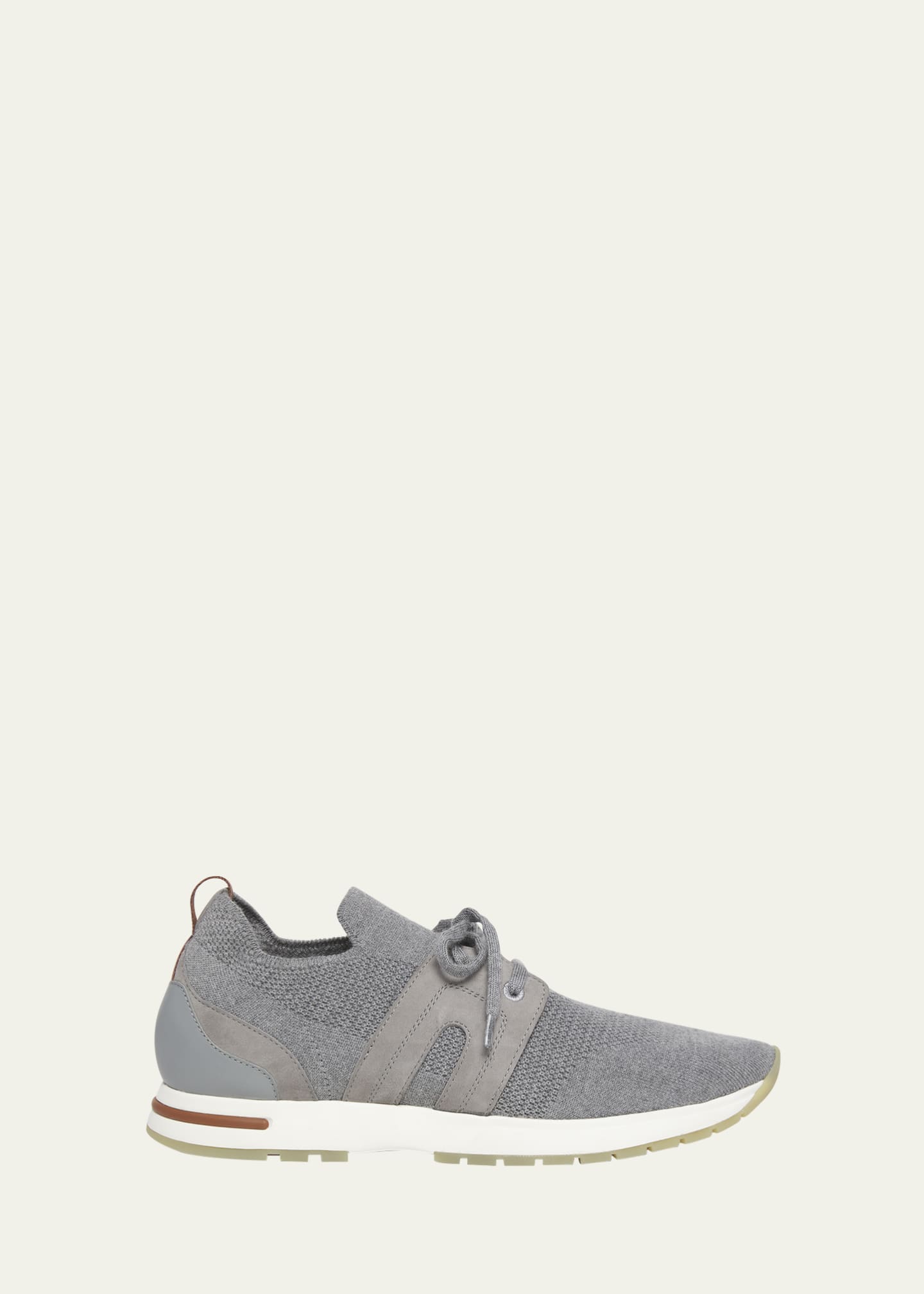 Loro Piana Knit Lace-Up Runner Sneakers Image 1 of 5
