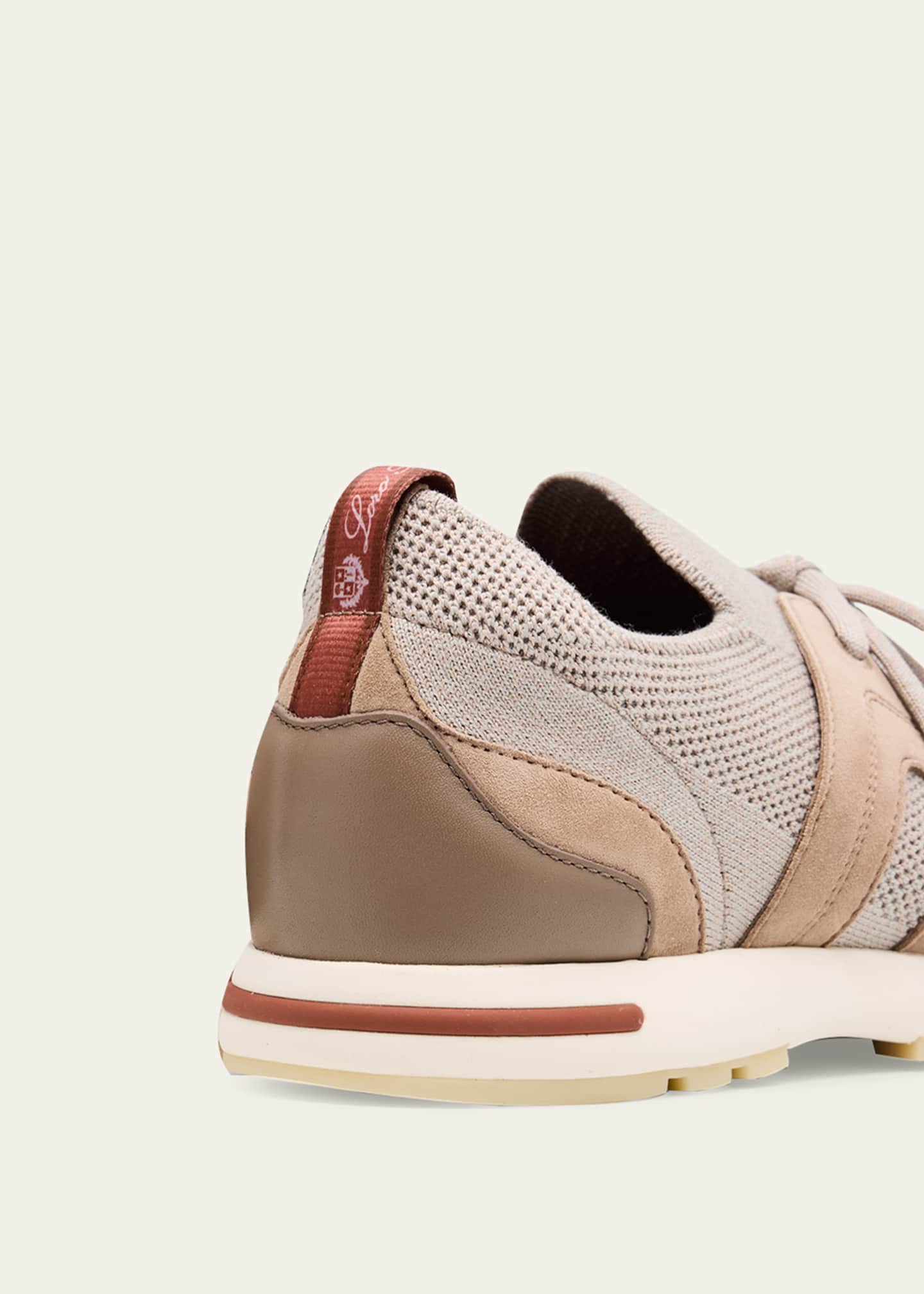 Loro Piana Knit Lace-Up Runner Sneakers - Bergdorf Goodman