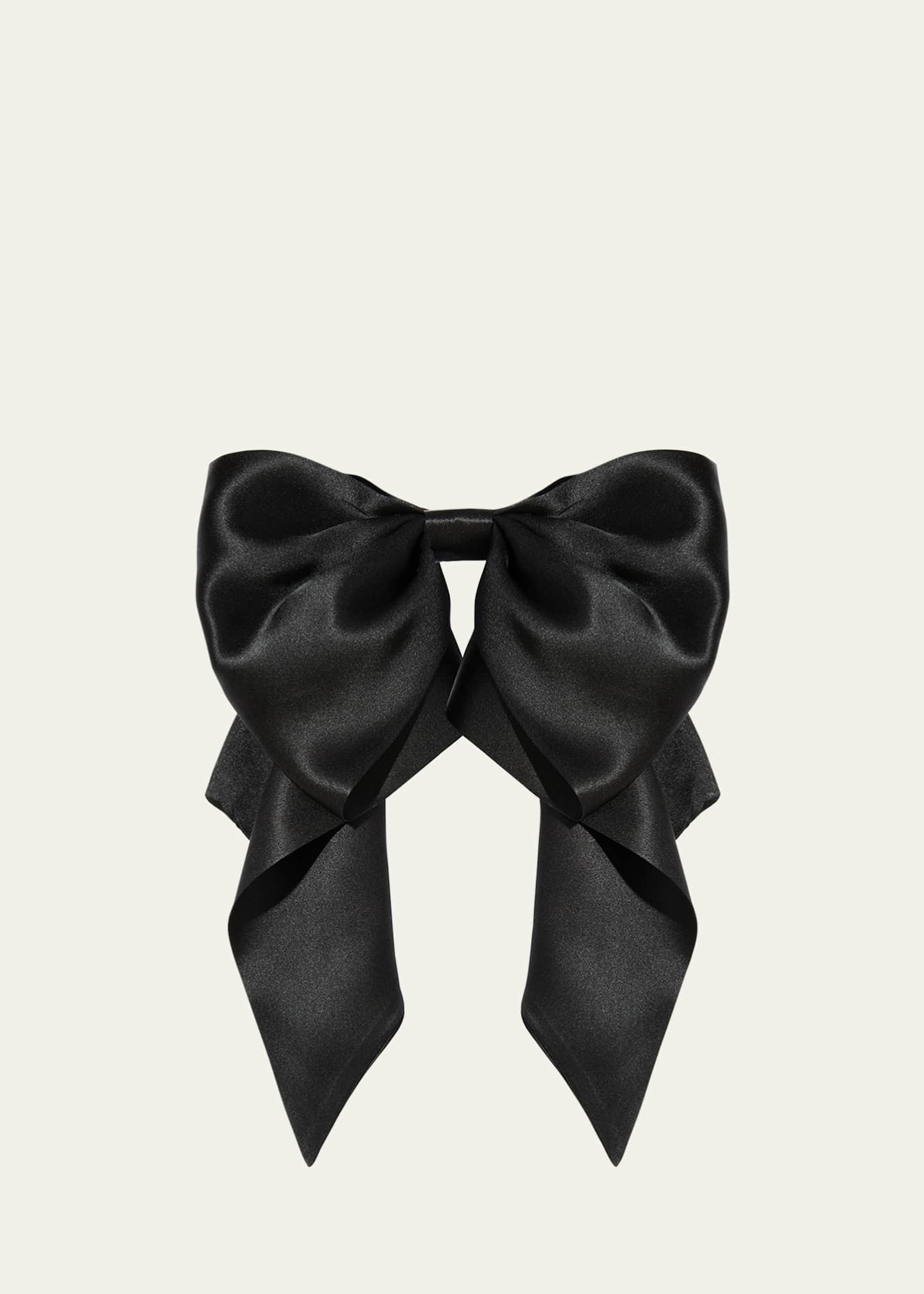 L. Erickson USA Clara Silk Charmeuse Bow Barrette