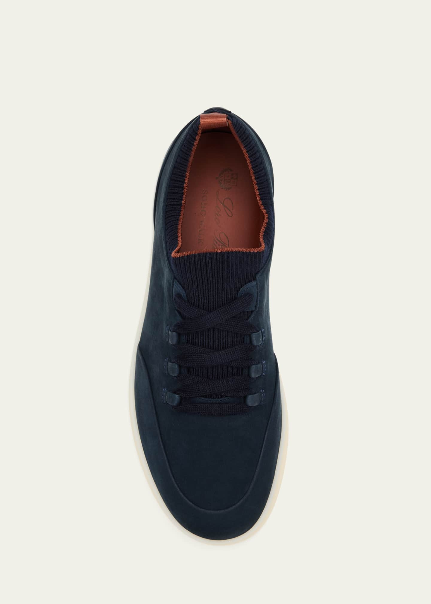 Loro Piana Soho Walk Nubuk Sneakers - Bergdorf Goodman