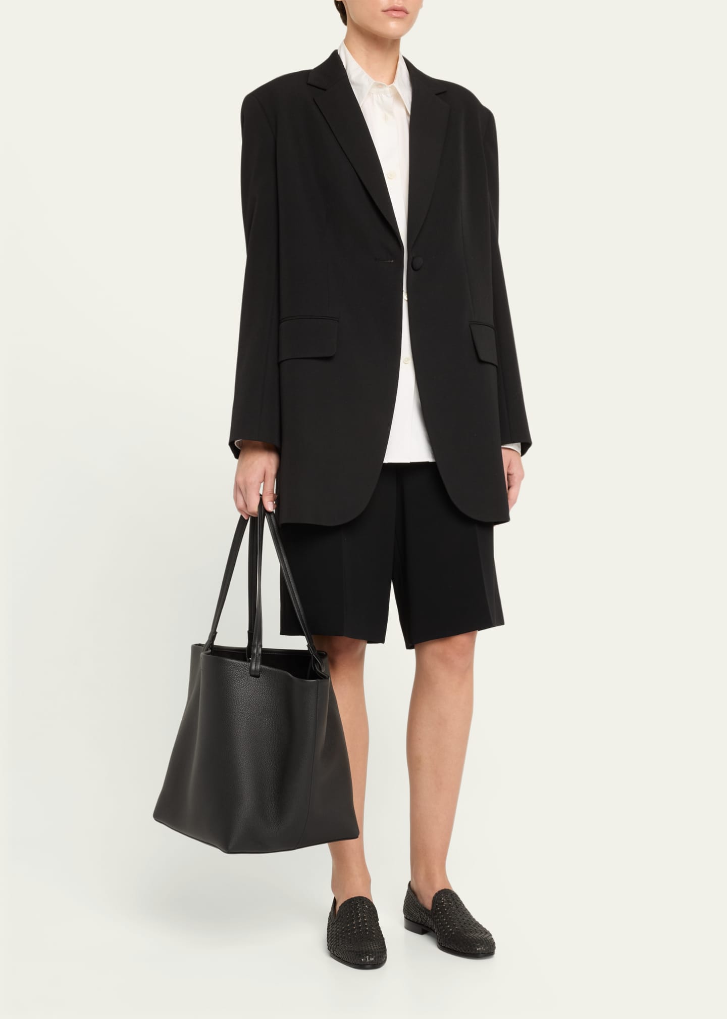 THE ROW Park Tote Three in Lux Grained Calfskin Image 5 of 6