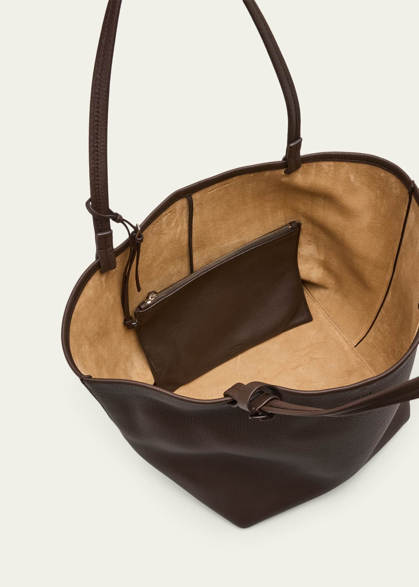 THE ROW Park Tote Three in Lux Grained Calfskin - Bergdorf