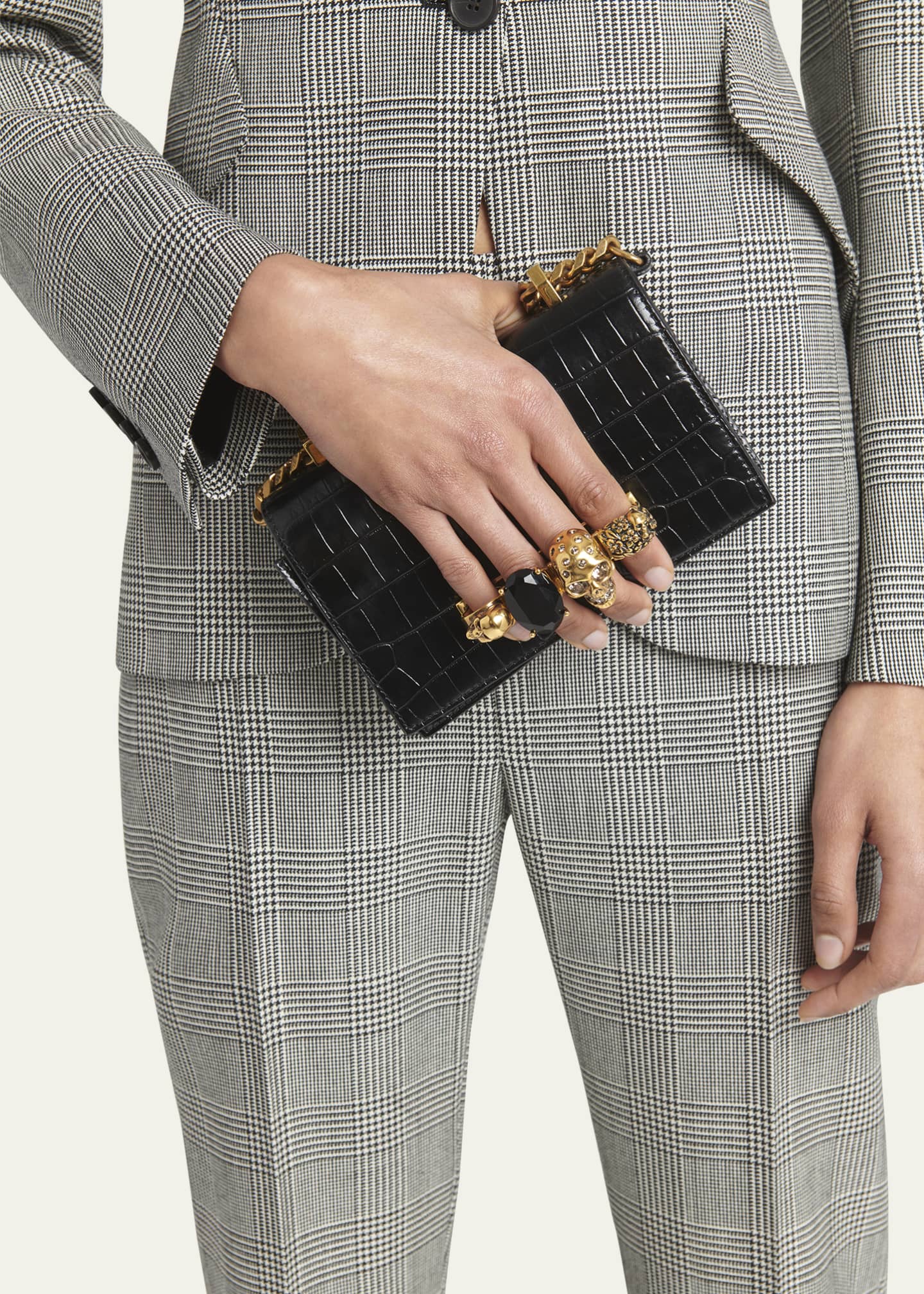 McQueen Mini Jeweled Satchel Bag Image 2 of 5