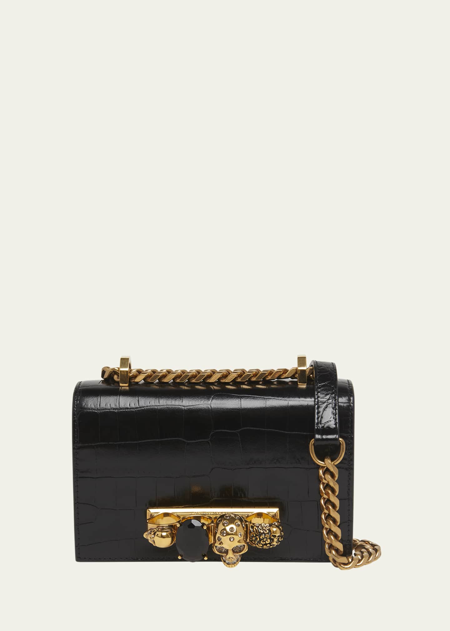 Alexander McQueen Mini Jeweled Satchel Bag - Bergdorf Goodman