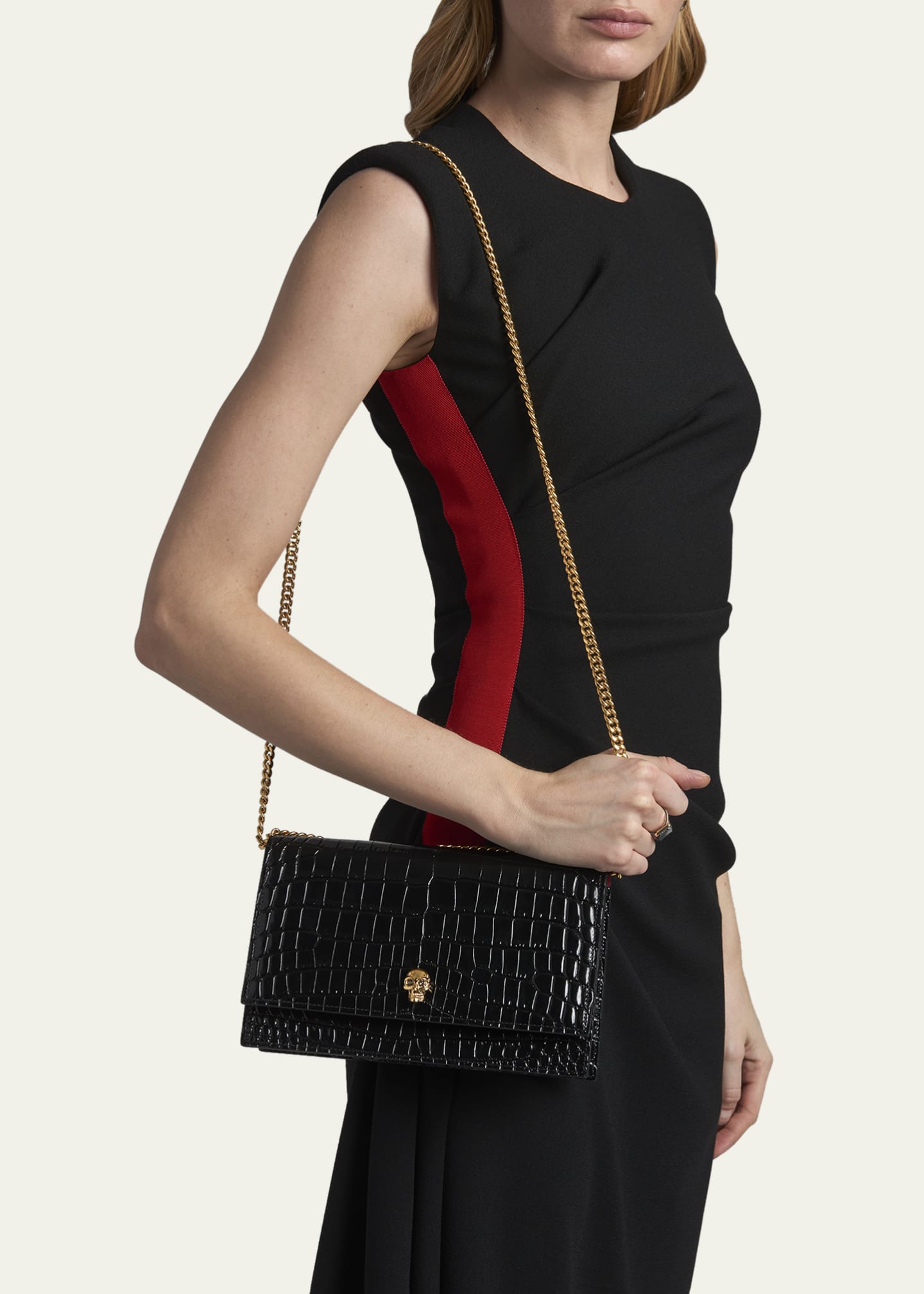 Mock croc messenger bag online