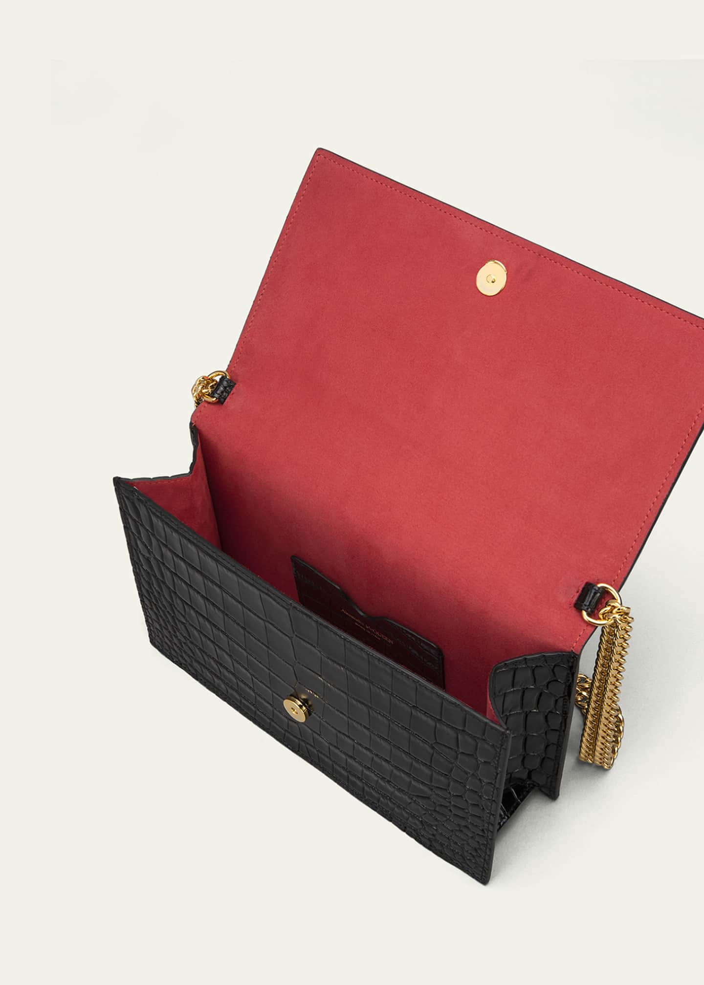 McQueen Medium Mock-Croc Skull Shoulder Bag Image 4 of 5