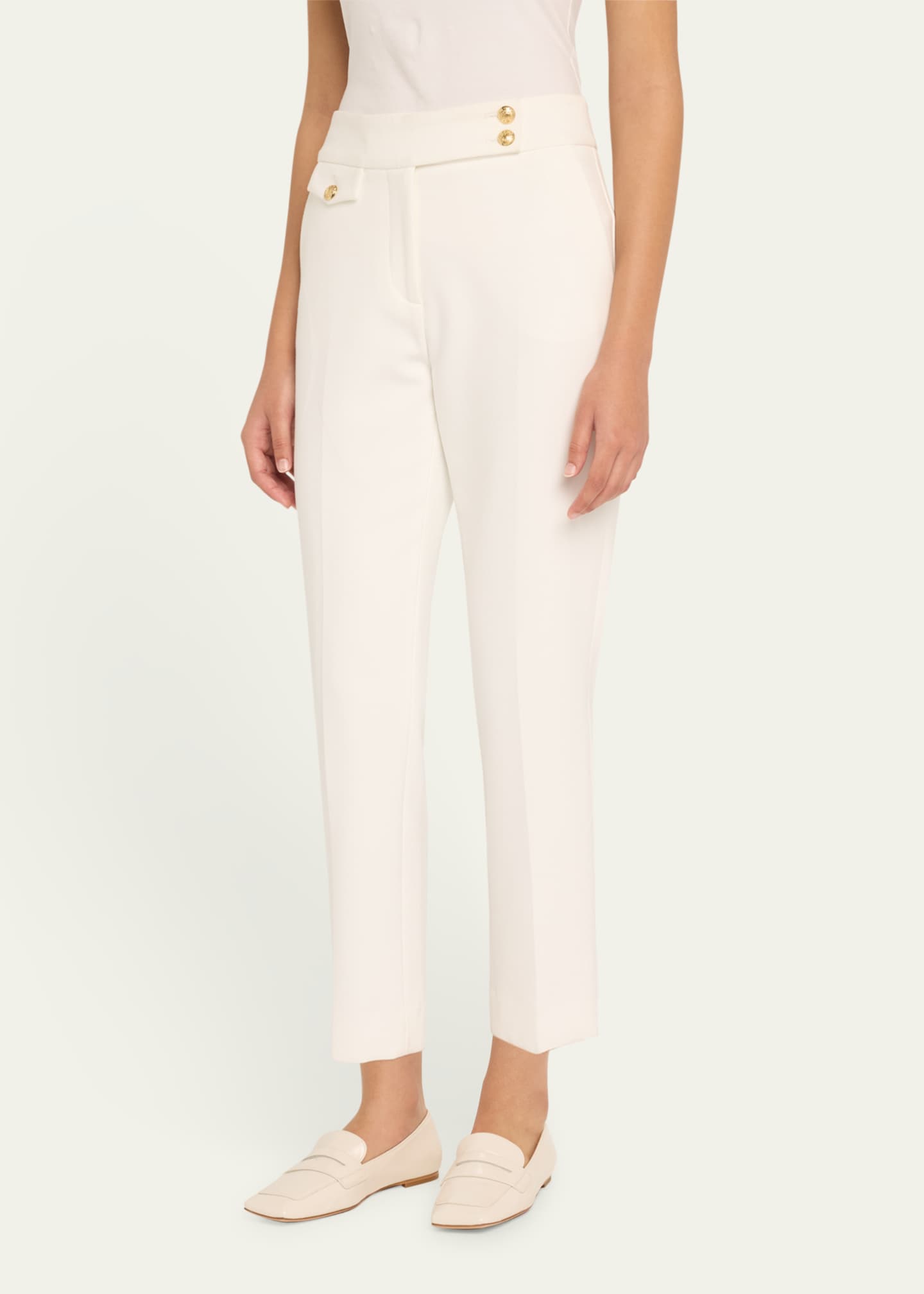 Veronica Beard Renzo Straight Crop Pants Image 4 of 5