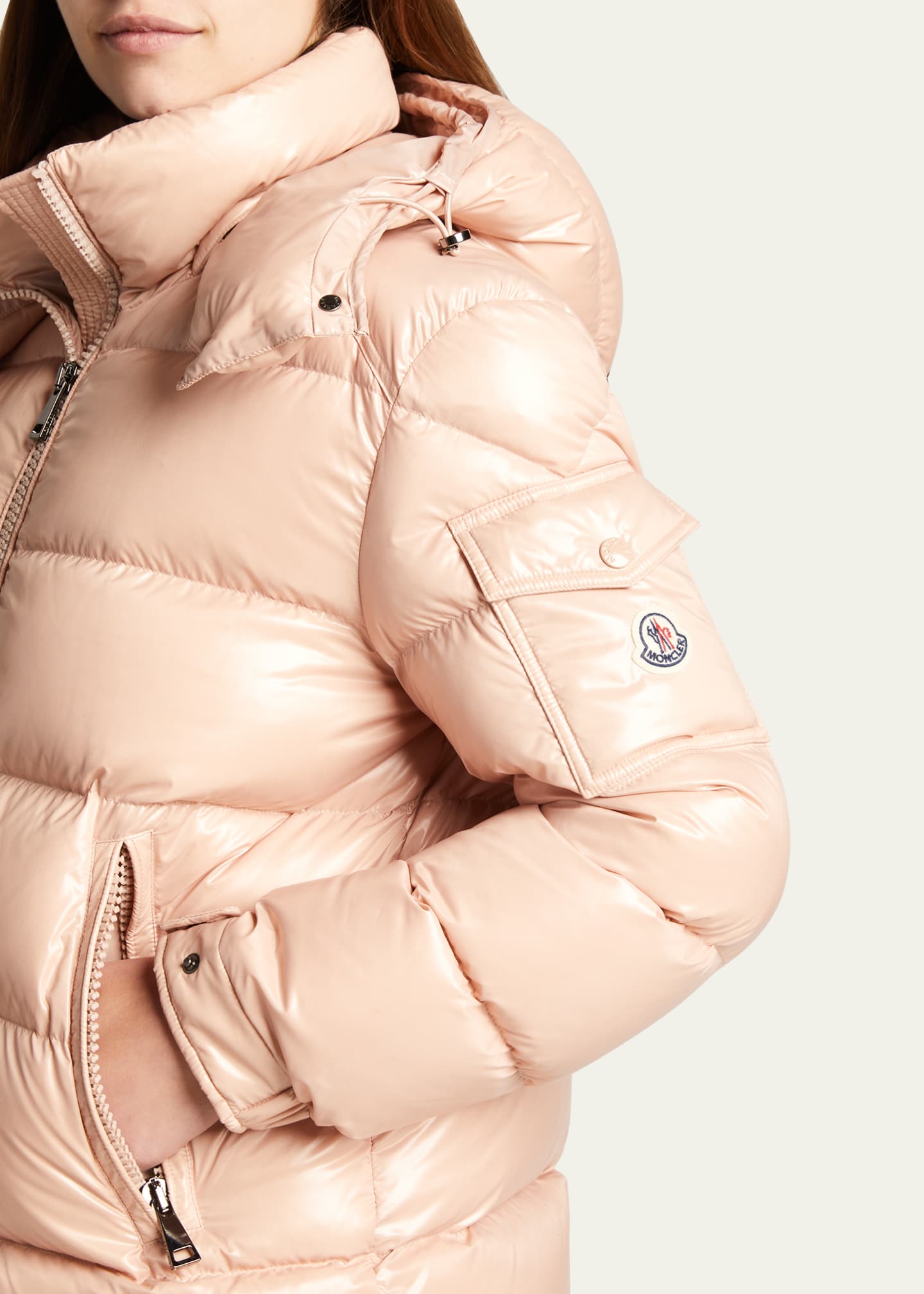 moncler maire shiny puffer jacket