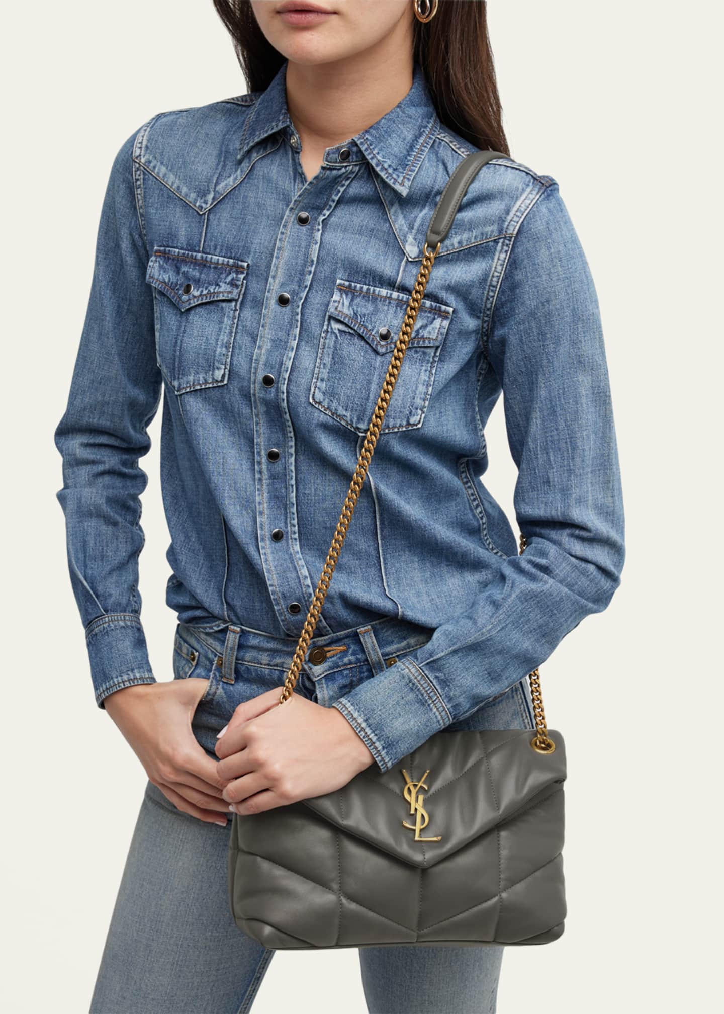 Mini lou quilted leather crossbody bag saint laurent best sale