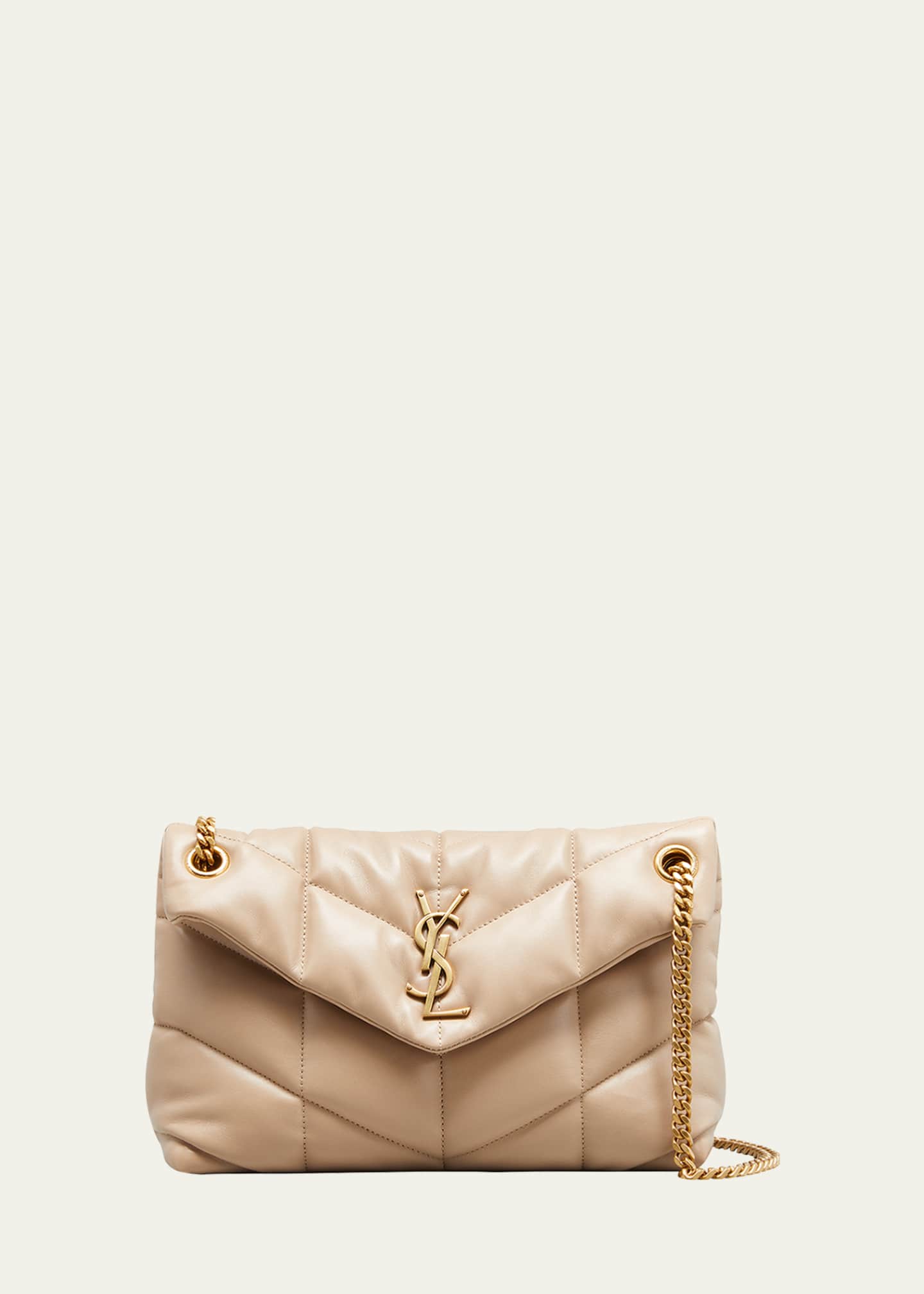 Saint Laurent Lou Puffer Small YSL Shoulder Bag in Quilted Leather Image 1 of 7