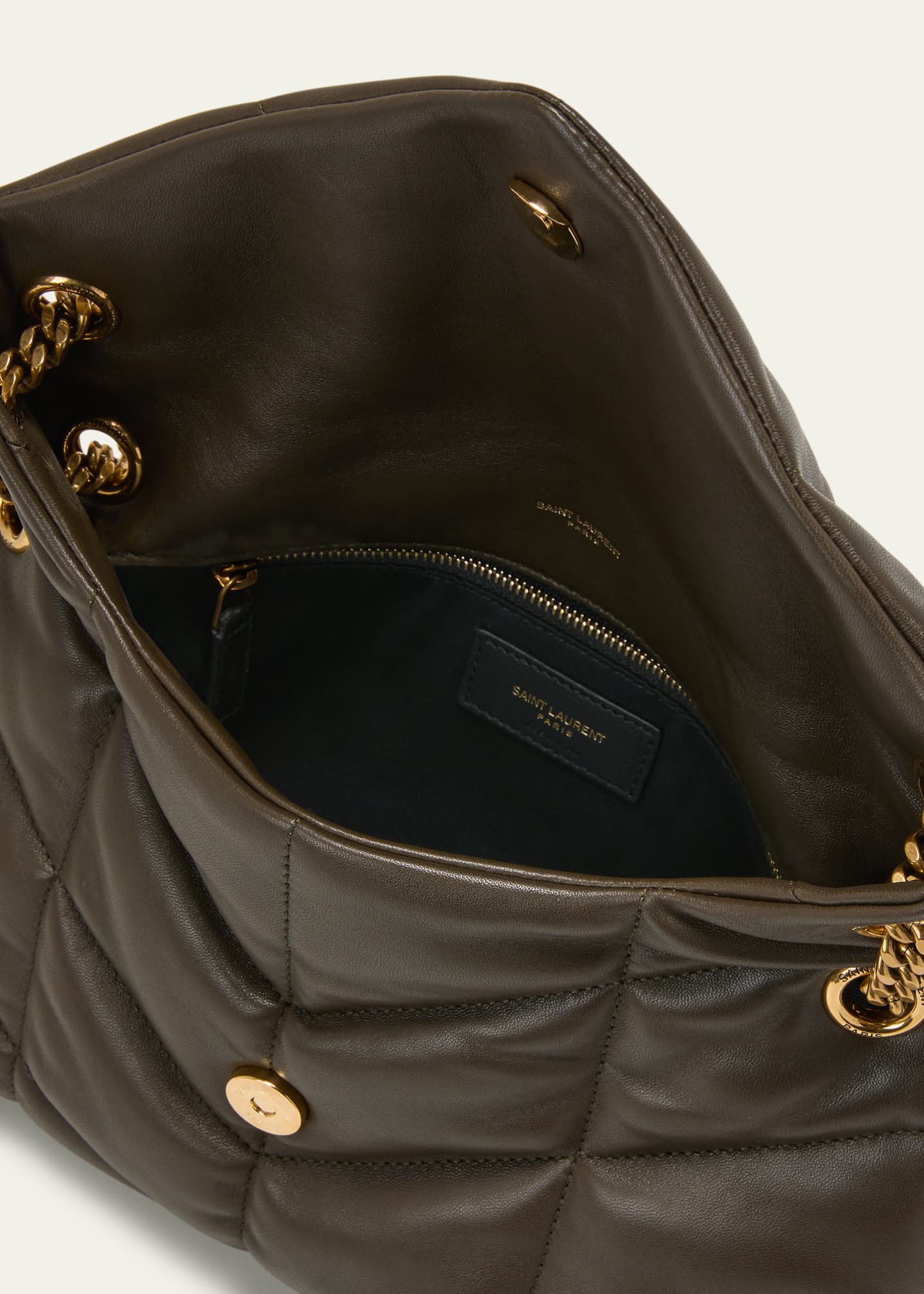 Saint Laurent Lou Puffer Small YSL Shoulder Bag in Quilted Leather Image 4 of 7
