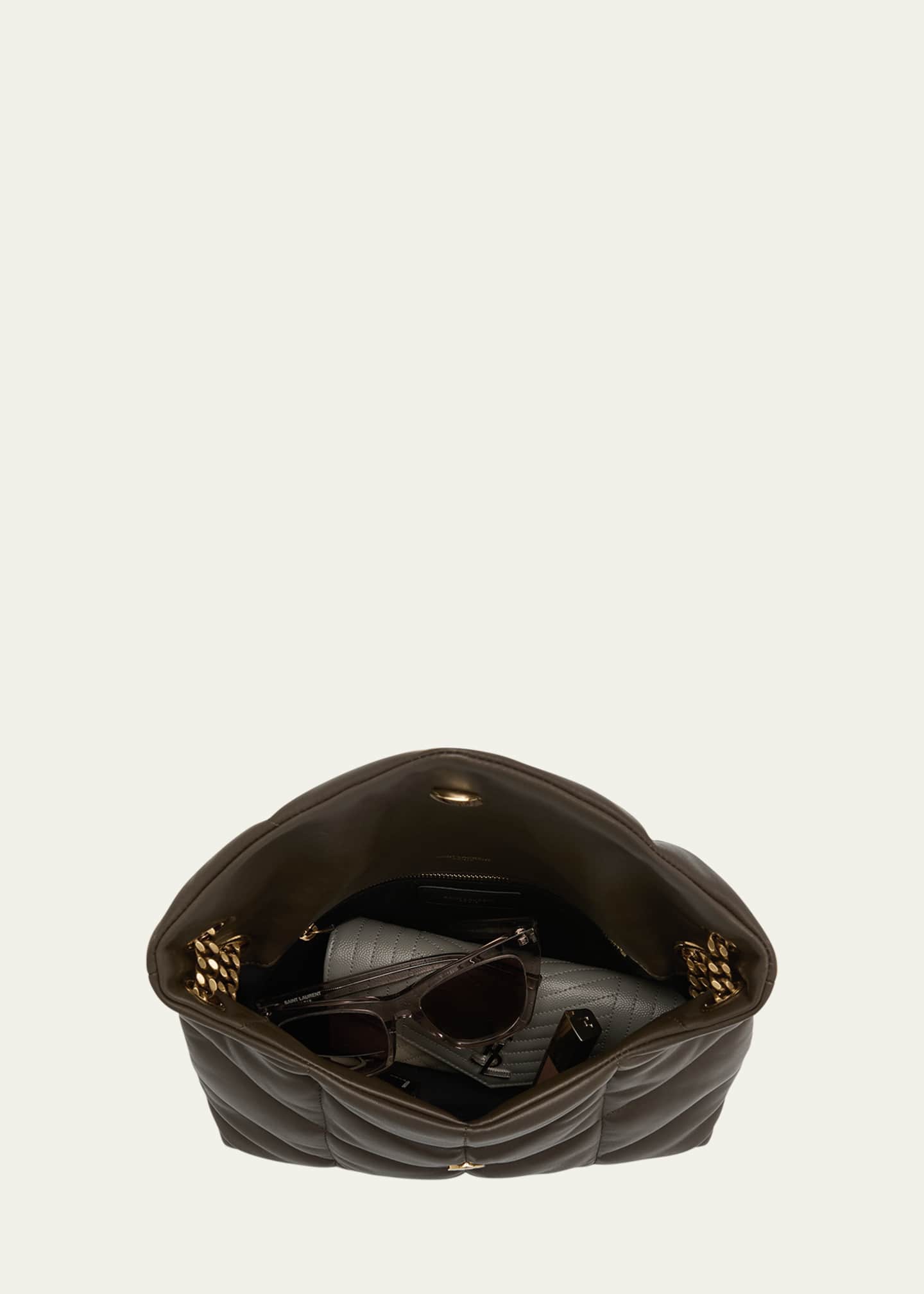 Saint Laurent Lou Puffer Small YSL Shoulder Bag in Quilted Leather Image 6 of 7