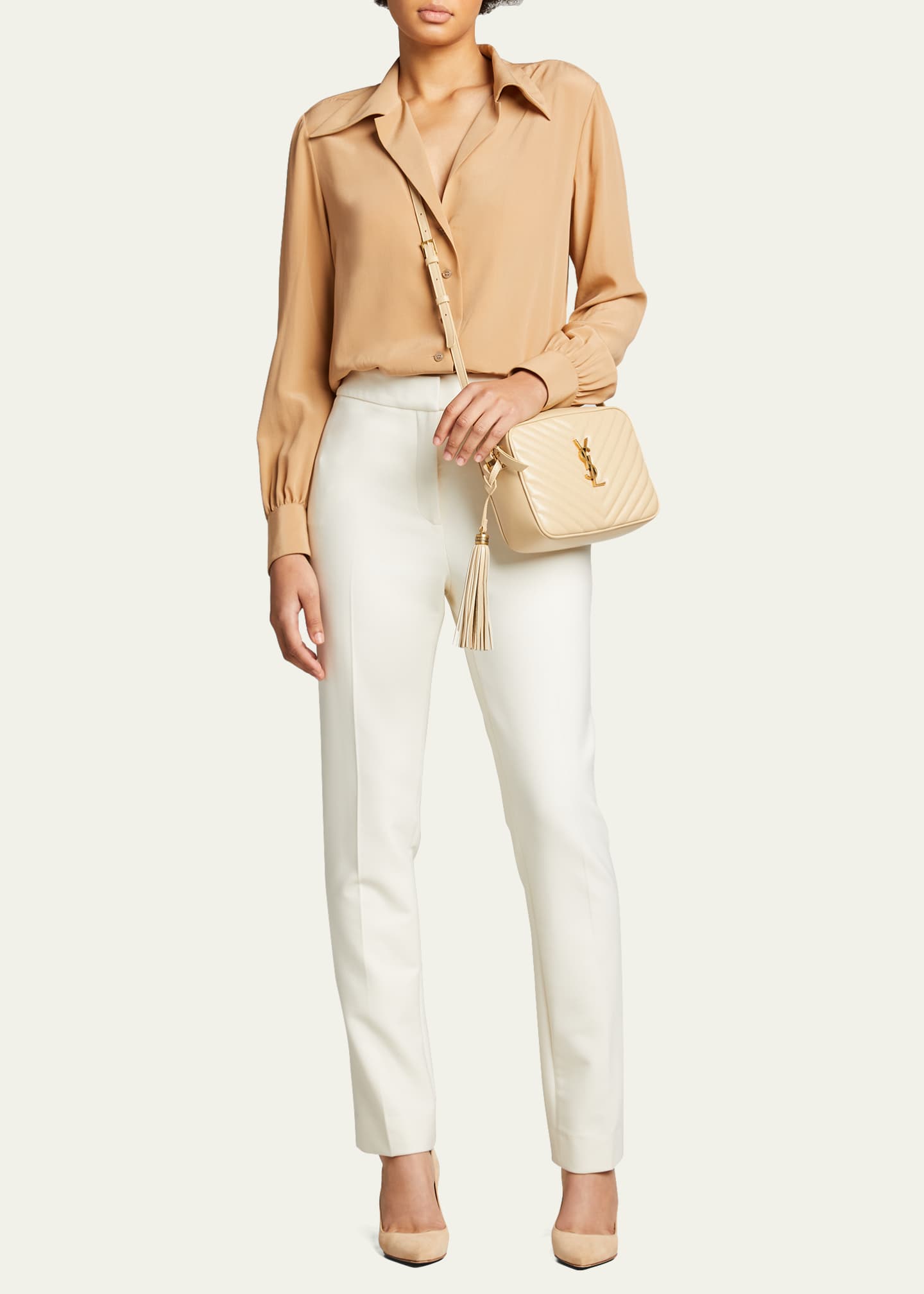 Saint Laurent Lou YSL Suede Camera Crossbody Bag Bergdorf Goodman