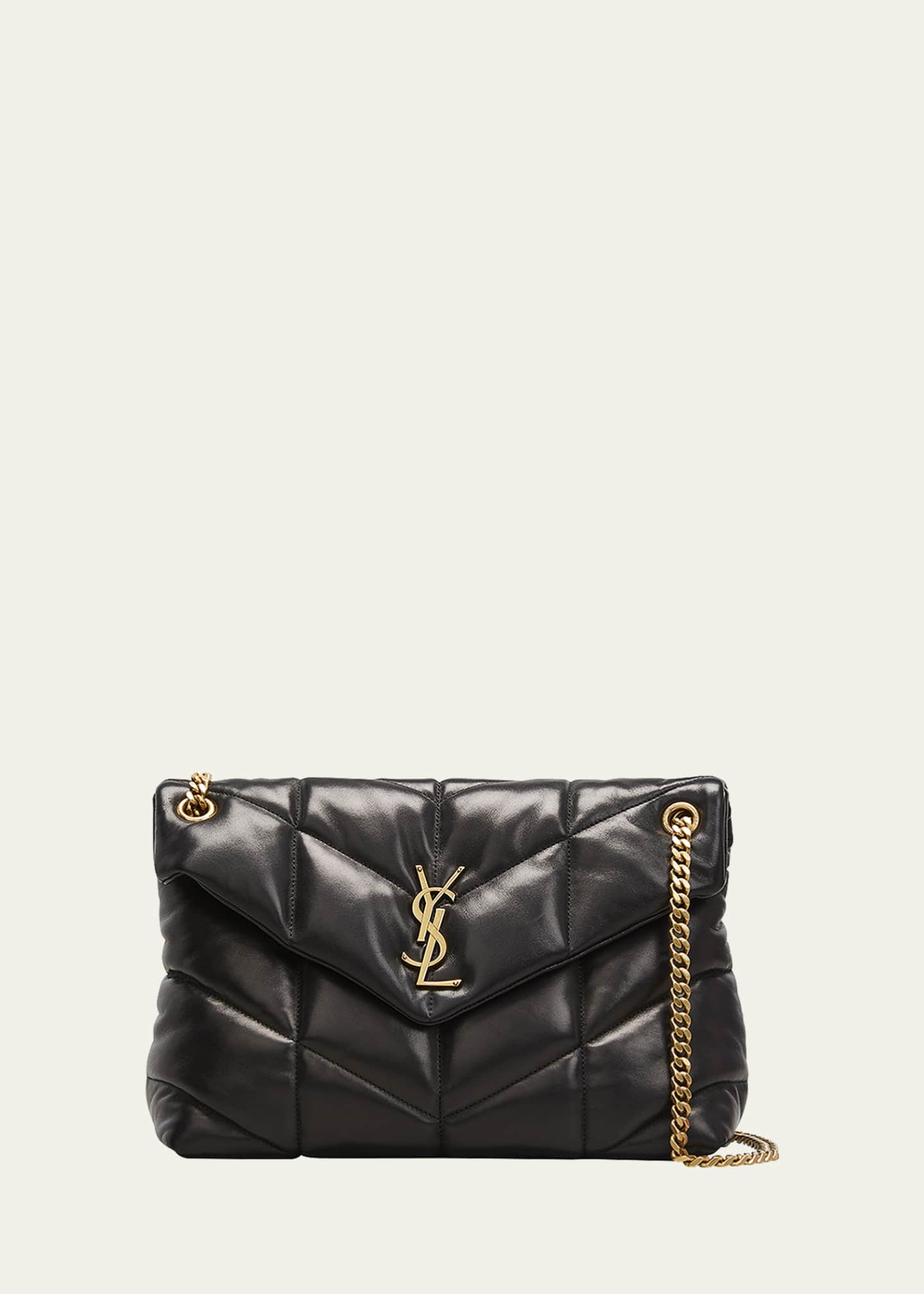 Saint Laurent Loulou Puffer Medium Ysl Flap Shoulder Bag