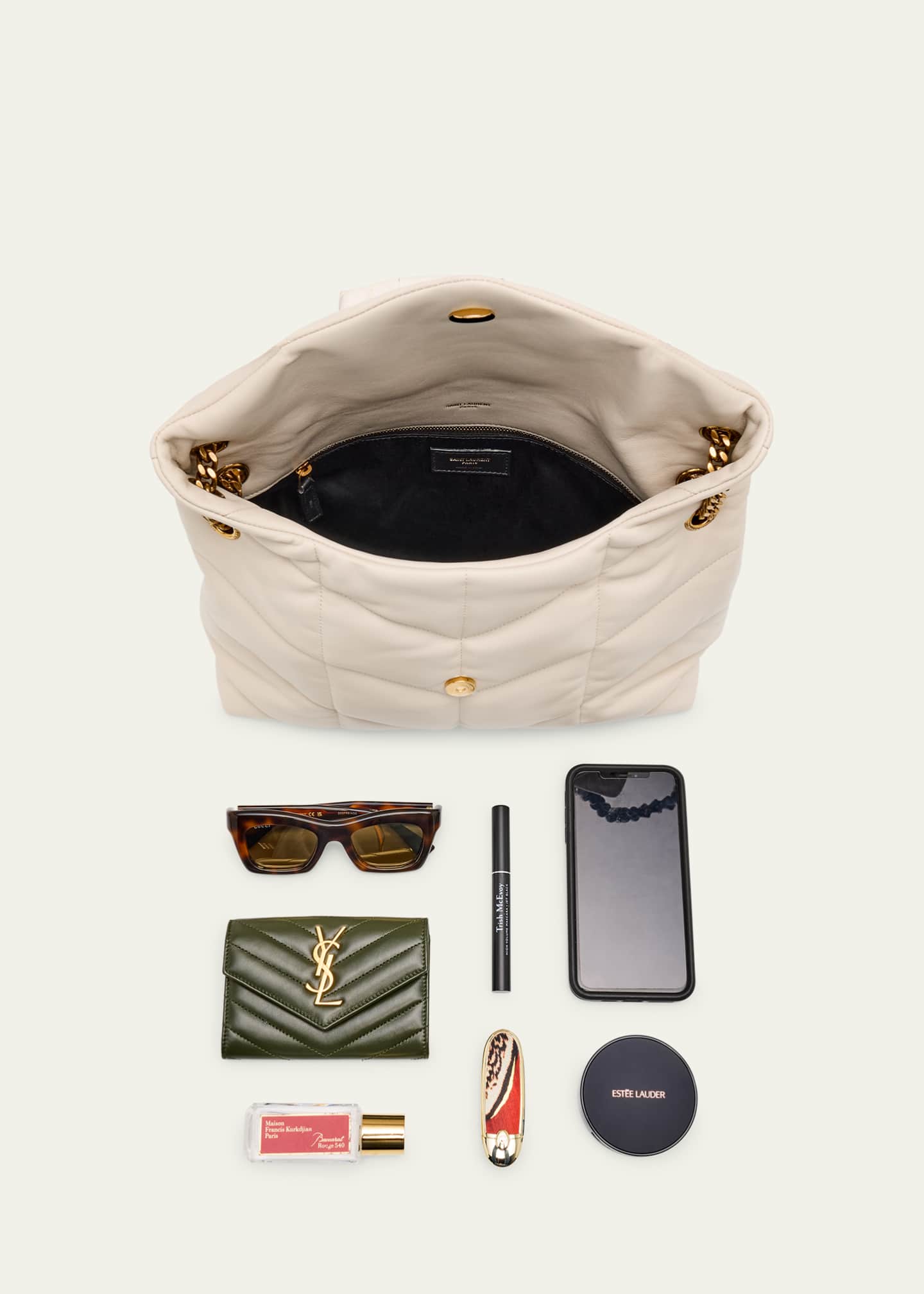 Saint Laurent Lou Puffer Medium YSL Shoulder Bag in Quilted Leather Image 6 of 6