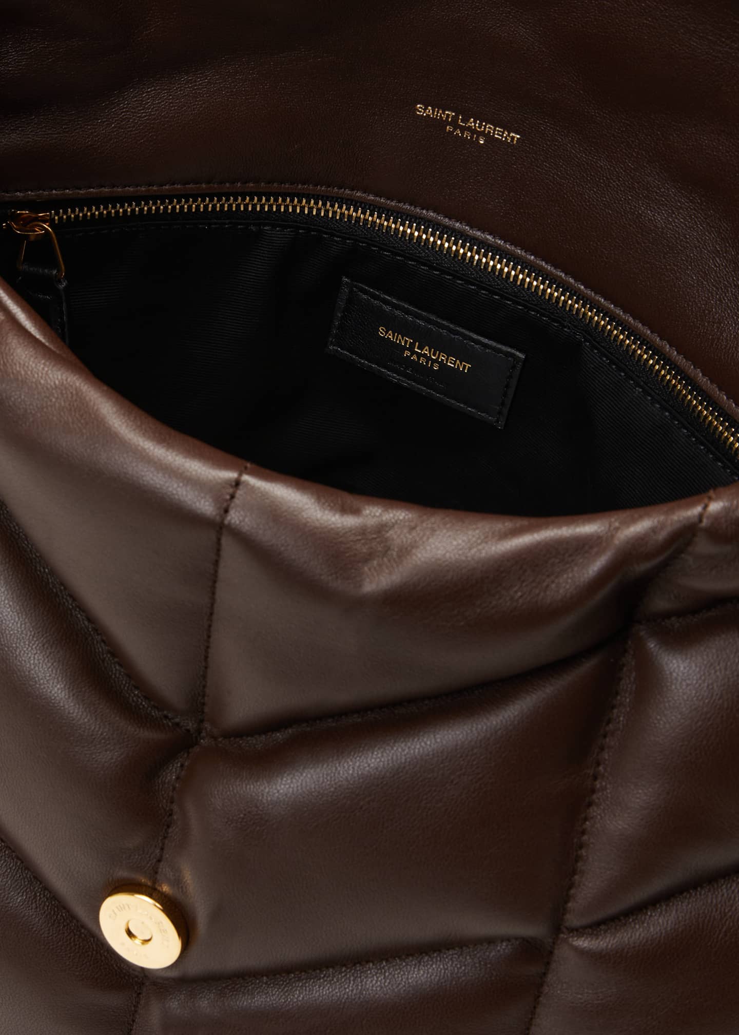Saint Laurent Lou Puffer Medium YSL Shoulder Bag in Quilted Leather Image 4 of 6