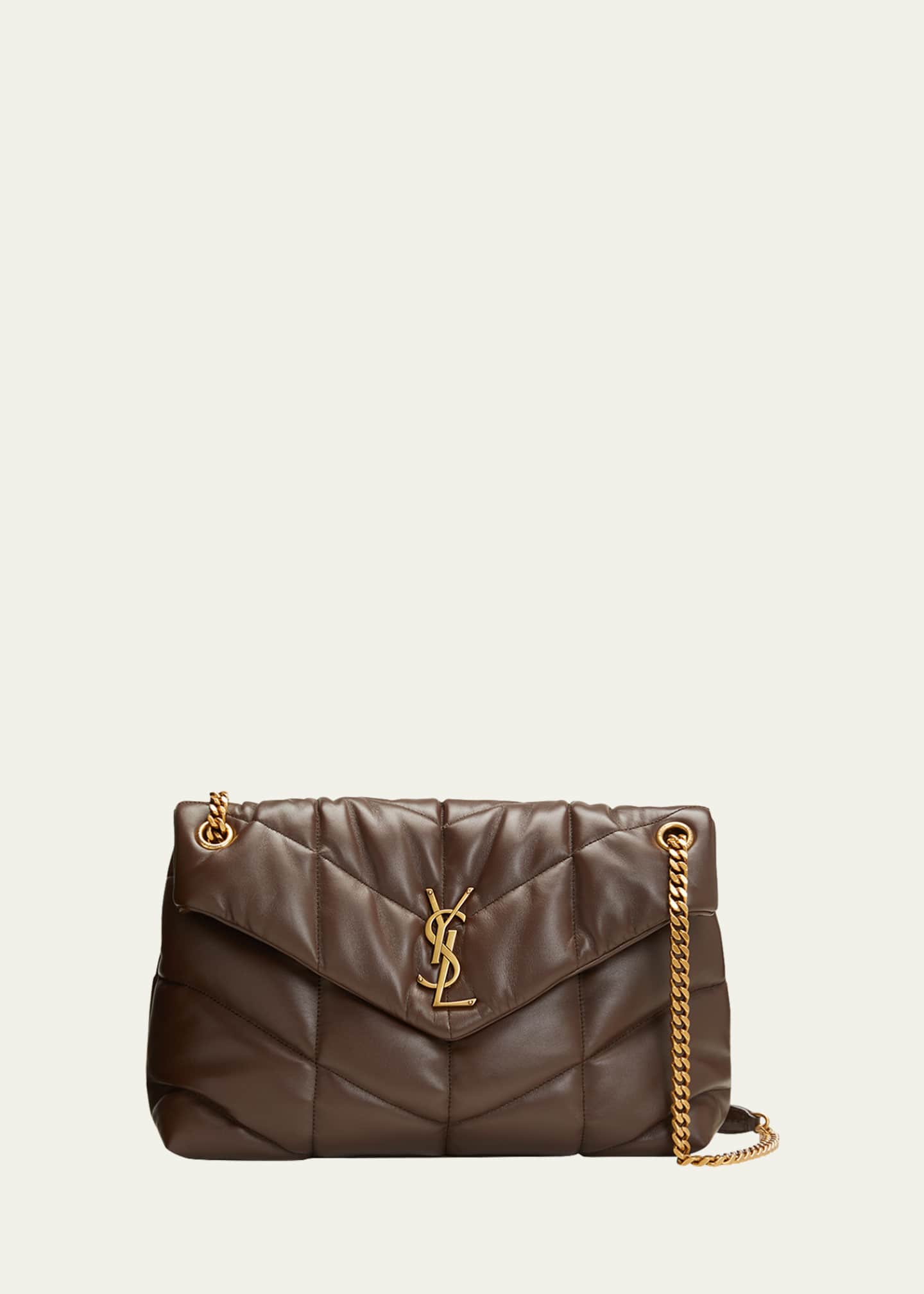 Saint Laurent Lou Puffer Medium YSL Shoulder Bag in Quilted Leather Image 1 of 6