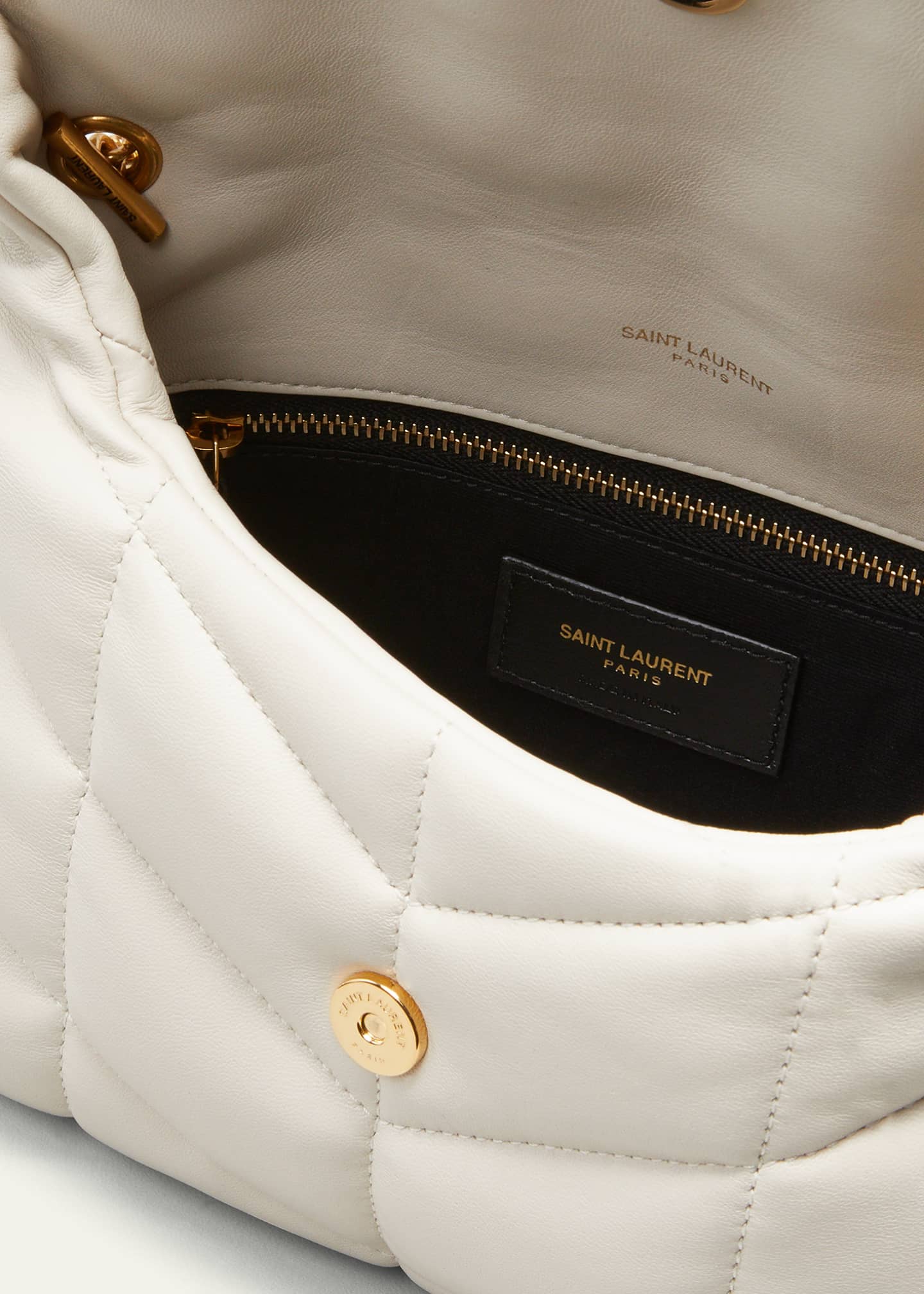 Saint Laurent LouLou Toy YSL Puffer Quilted Lambskin Crossbody Bag Bergdorf Goodman