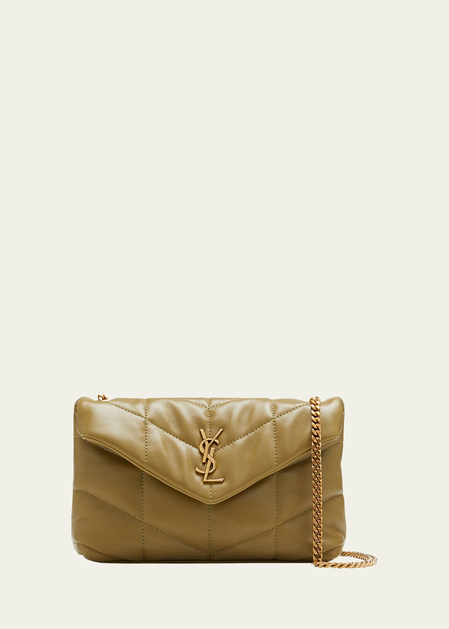 Saint Laurent Lou Puffer Toy YSL Crossbody Bag in Quilted Leather