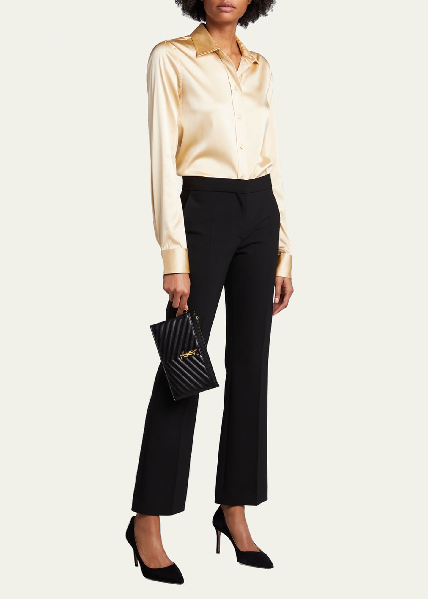 Large monogram bill pouch ysl shop