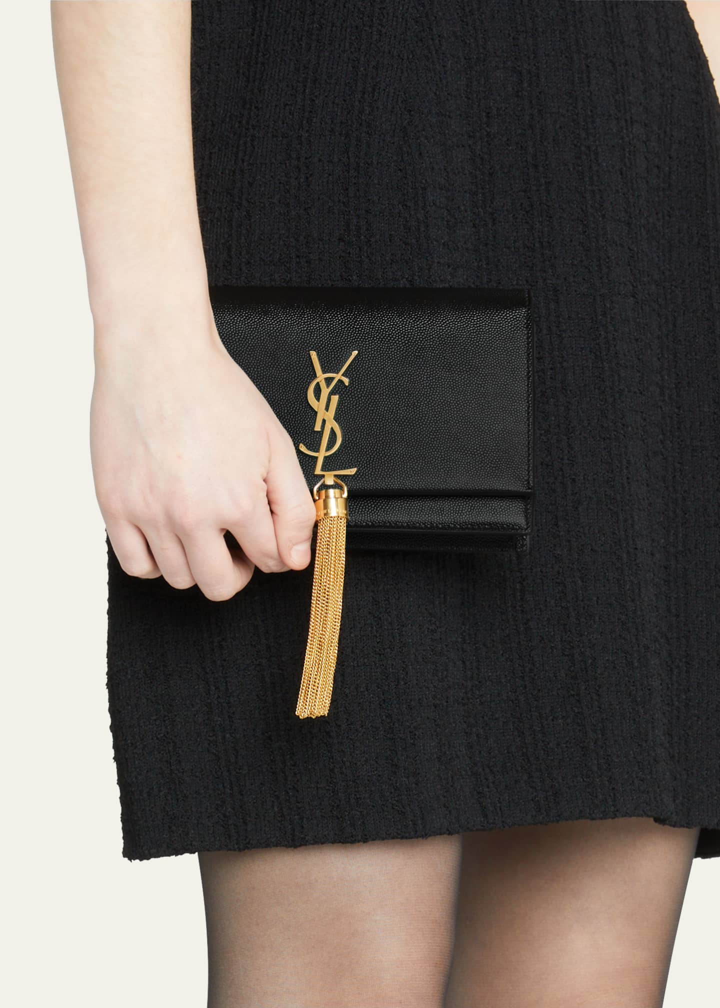 ysl kate wallet on chain with tassel