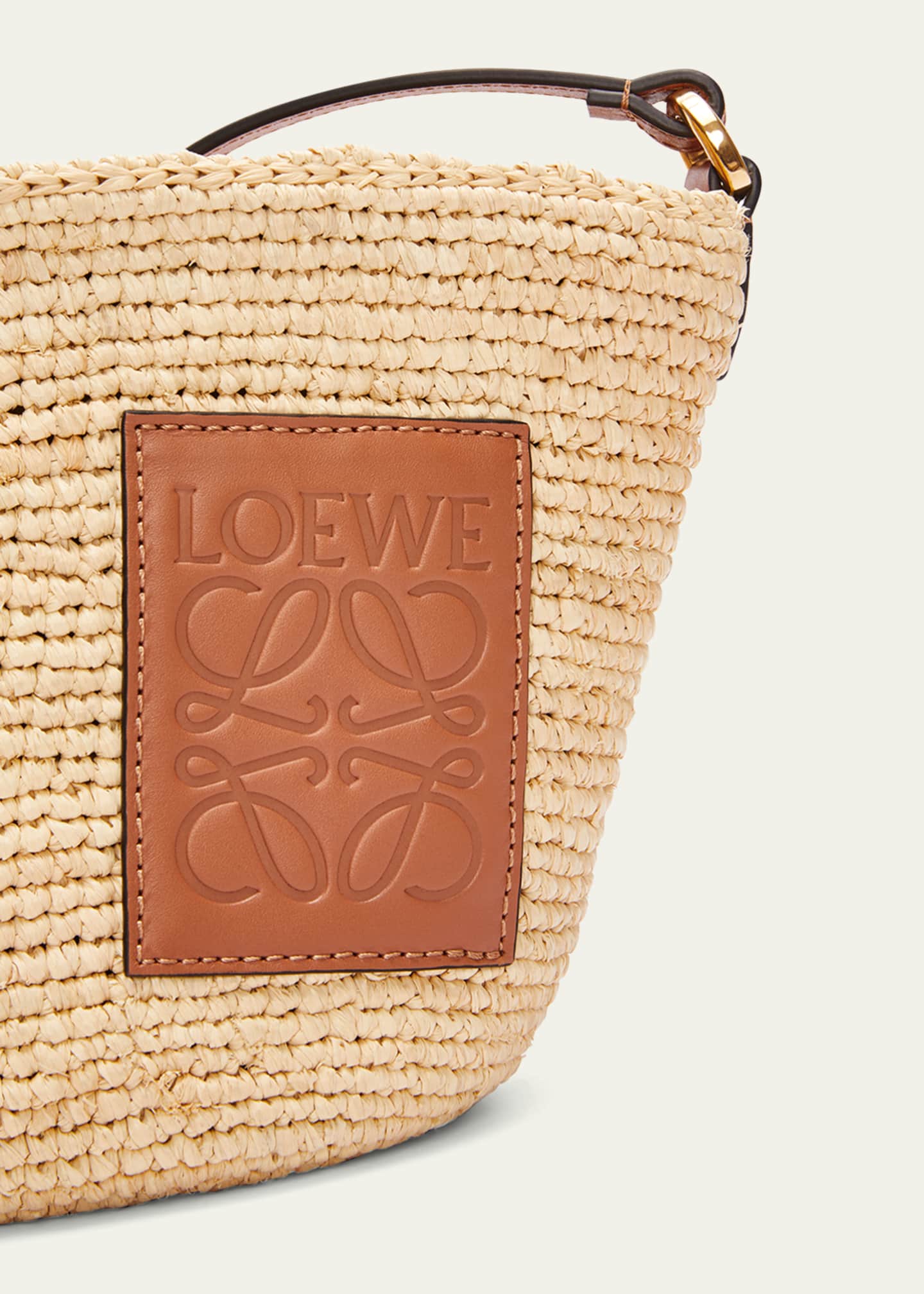 Loewe x Paula's Ibiza Pochette Medium Raffia Crossbody Bag