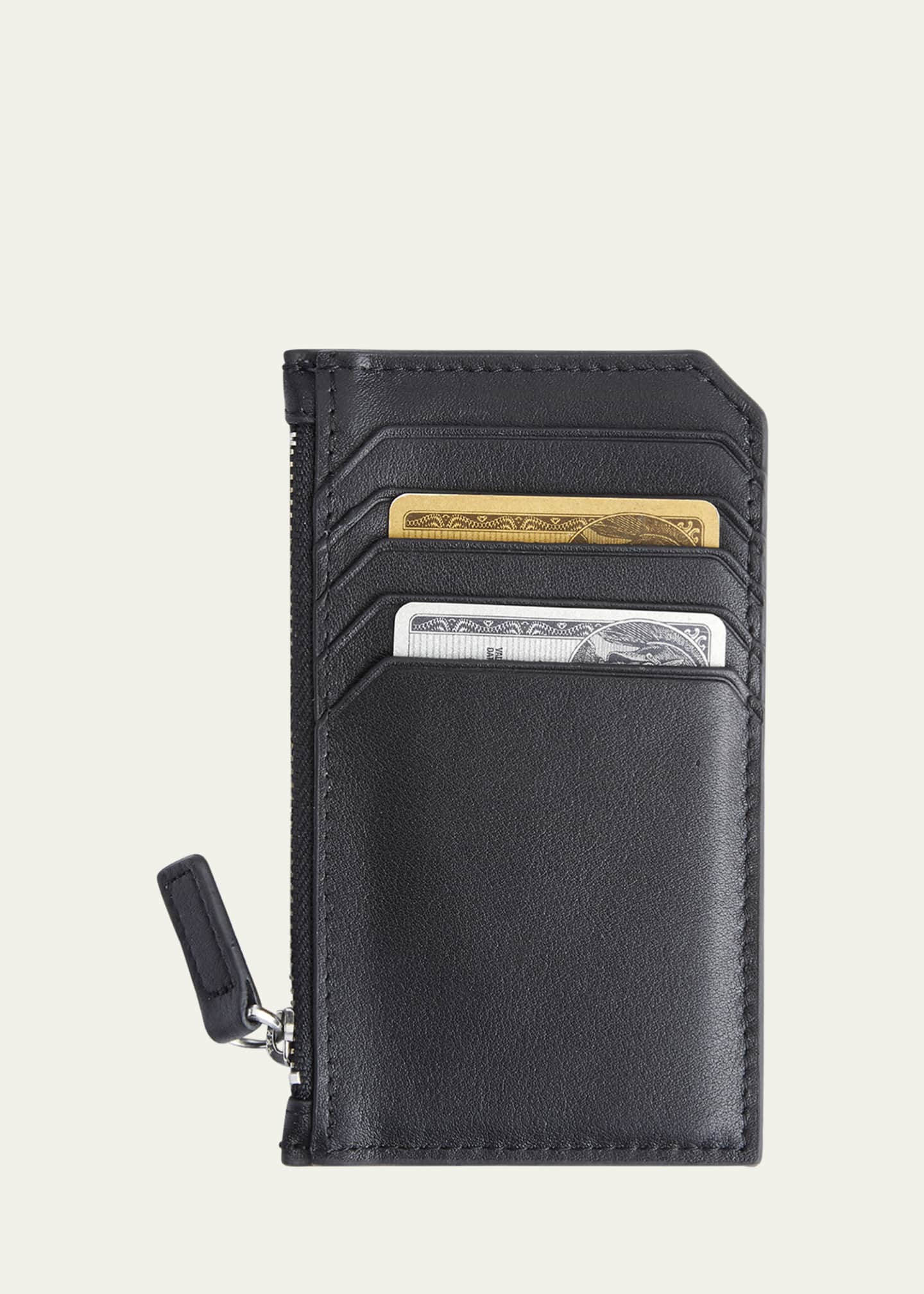 Zippered credit sale card case