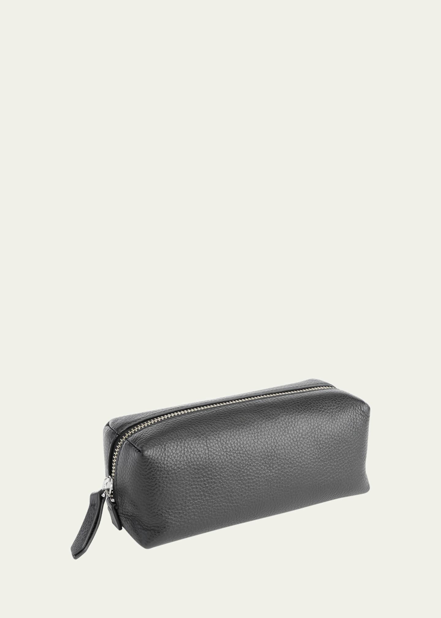 ROYCE New York Monogrammed Leather Zippered Utility Bag Image 1 of 4