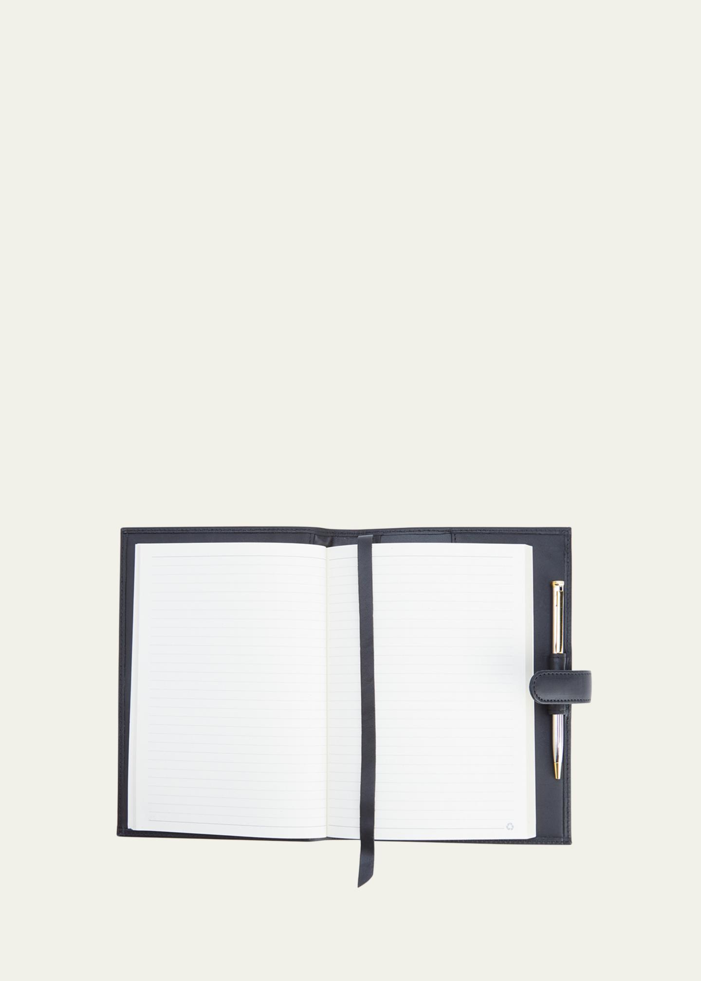 ROYCE New York Monogrammed Leather Executive Journal with Rollerball ...