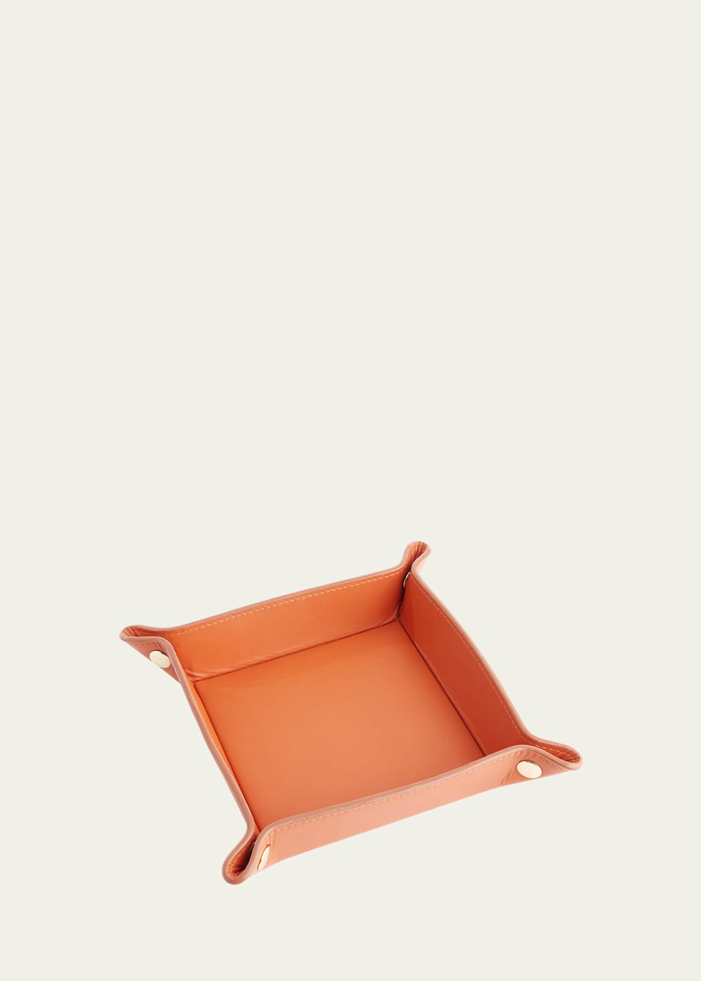 ROYCE New York Monogrammed Leather Catchall Valet Tray Image 1 of 3