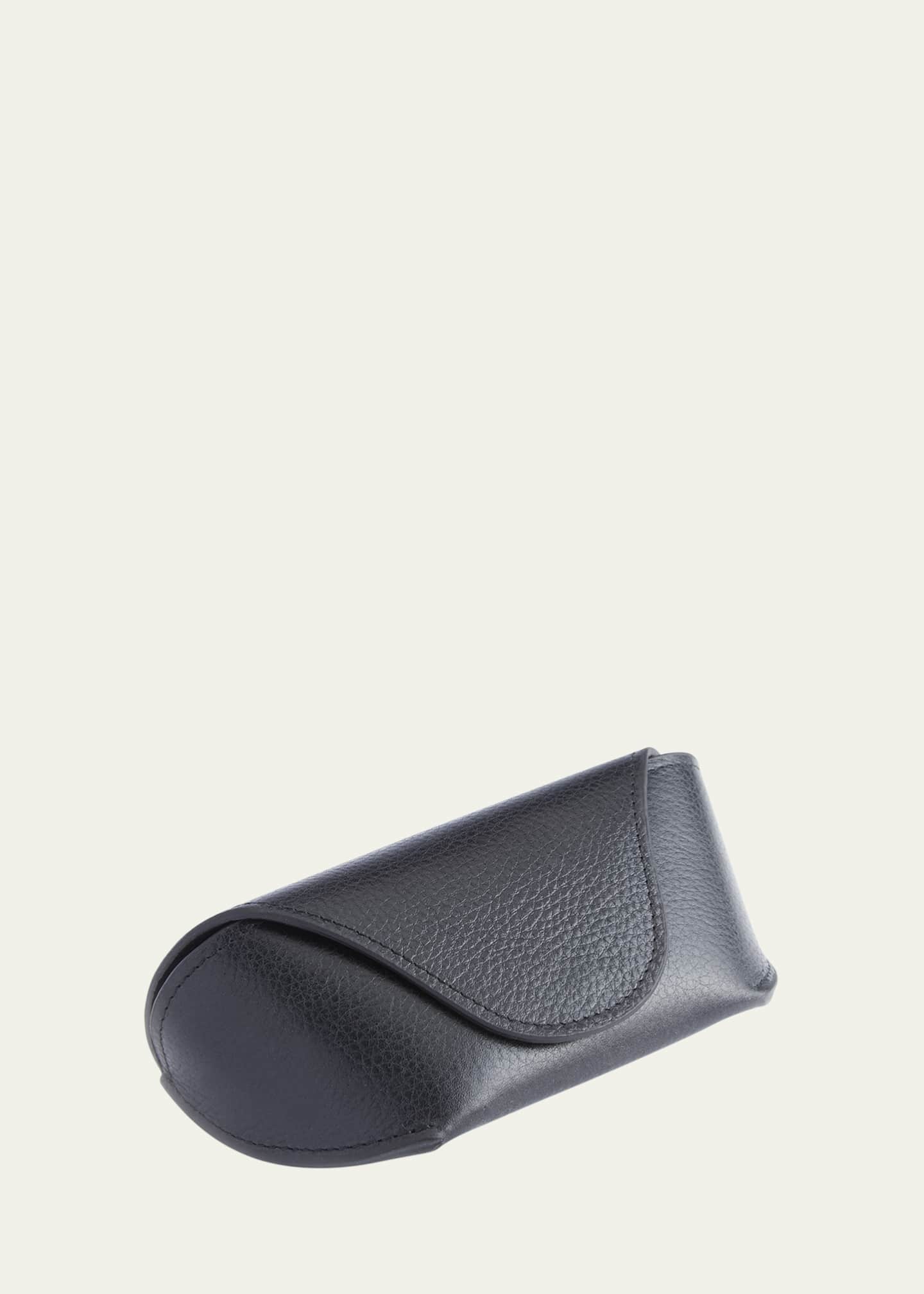 ROYCE New York Monogrammed Leather Sunglasses Carrying Case Image 1 of 3