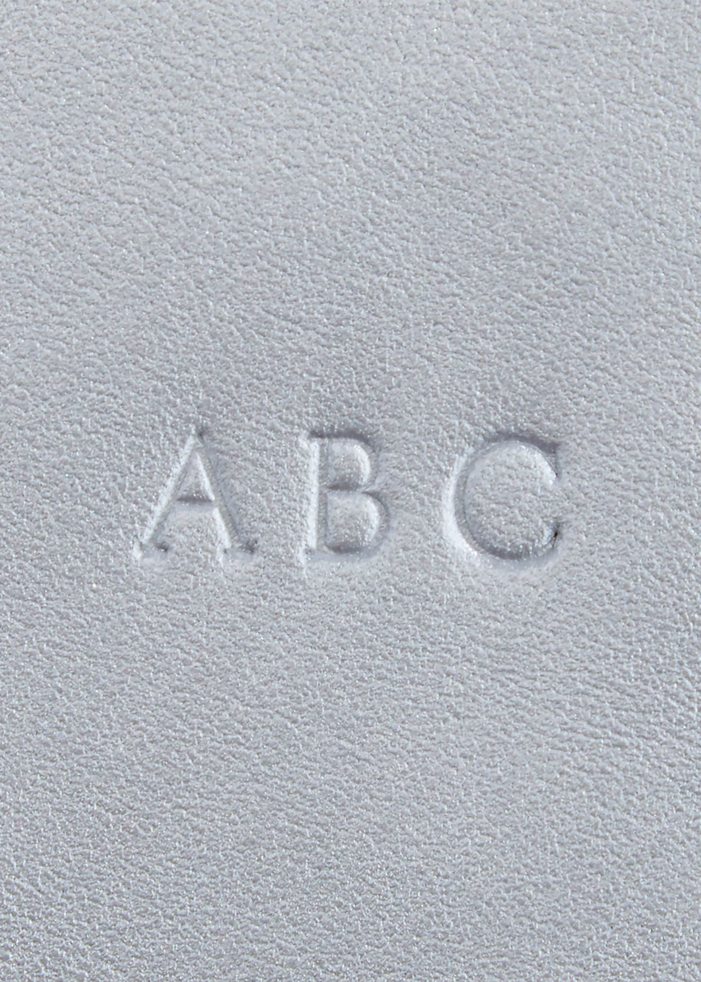 ROYCE New York Monogrammed Leather Zippered Travel Organizer Pouch Image 3 of 3