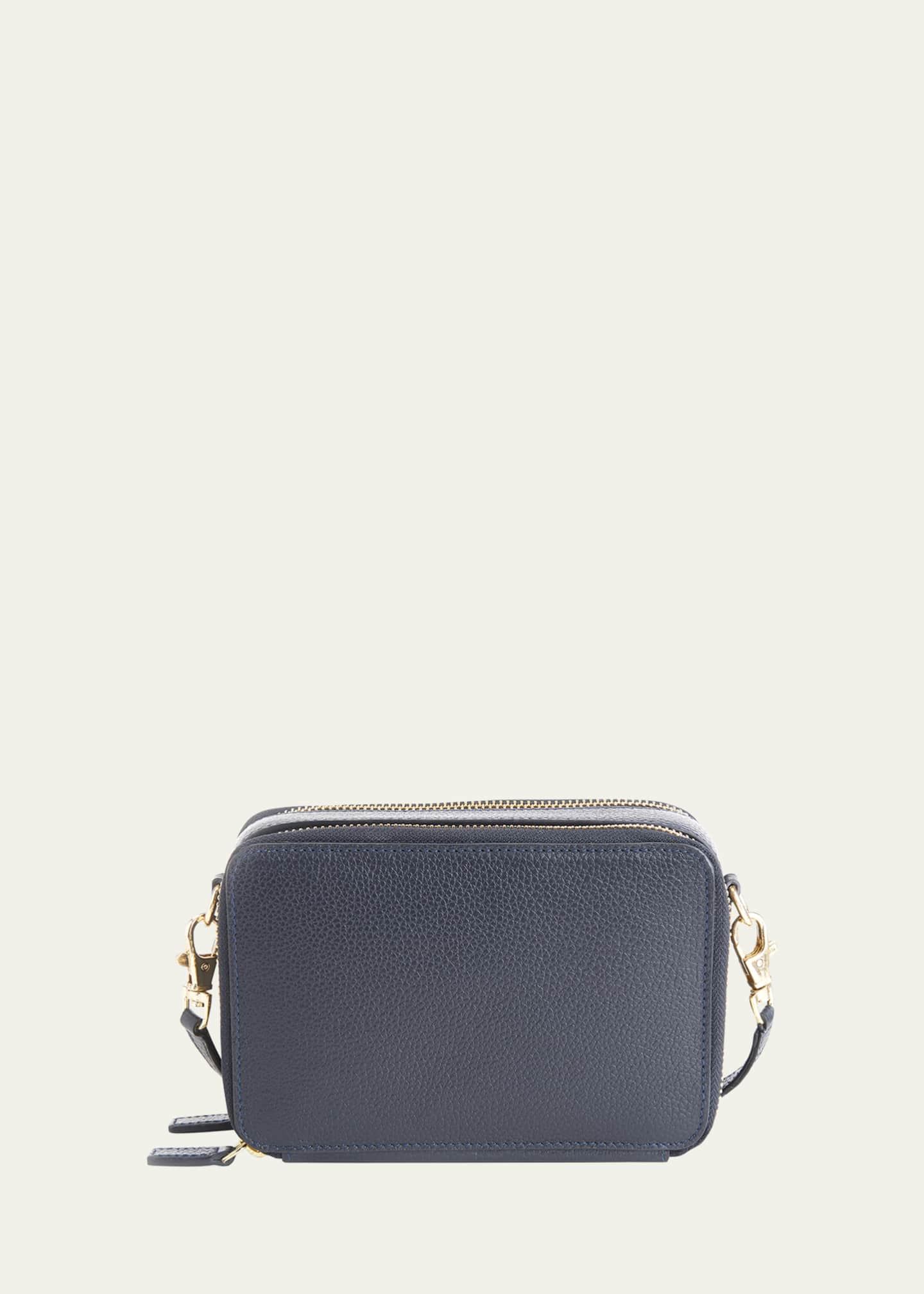 ROYCE New York Monogrammed Leather Crossbody Bag Image 1 of 5