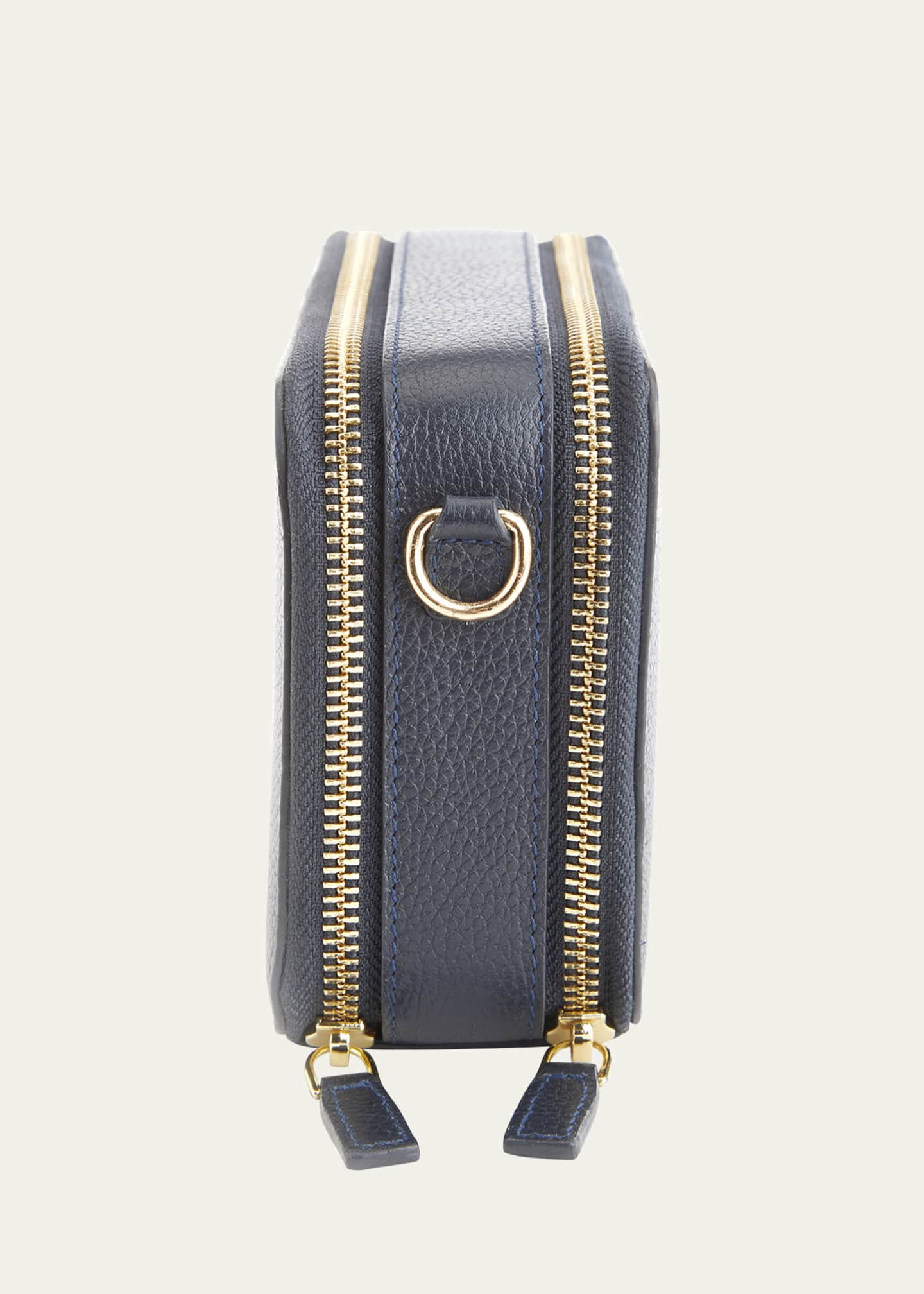 ROYCE New York Monogrammed Leather Crossbody Bag Image 5 of 5