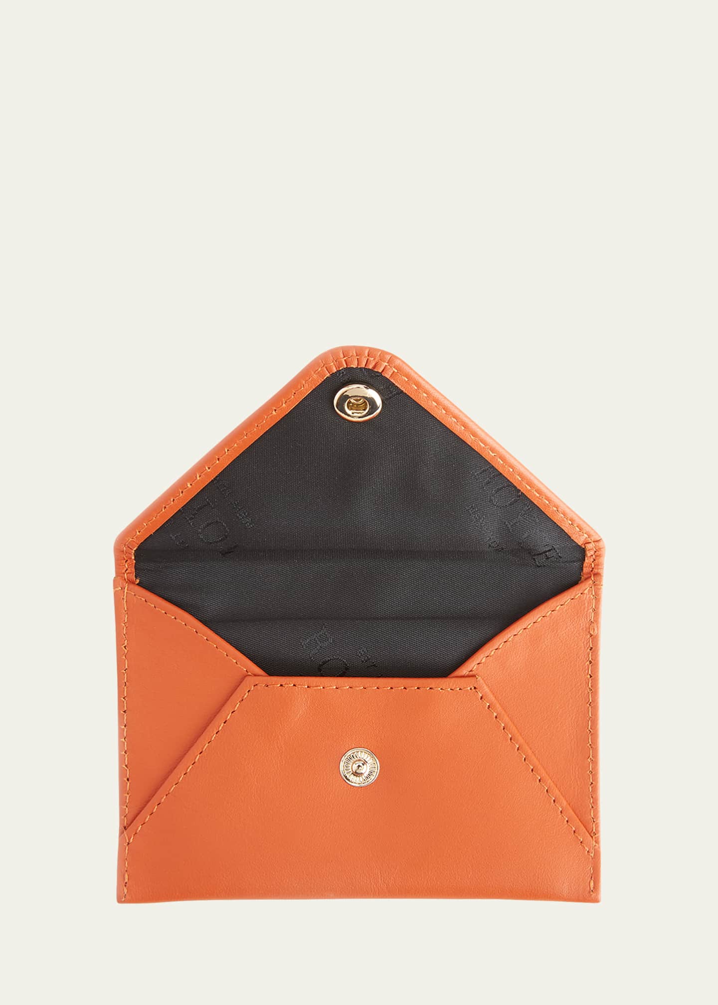 ROYCE New York Monogrammed Leather Envelope Style Card Holder Image 4 of 4