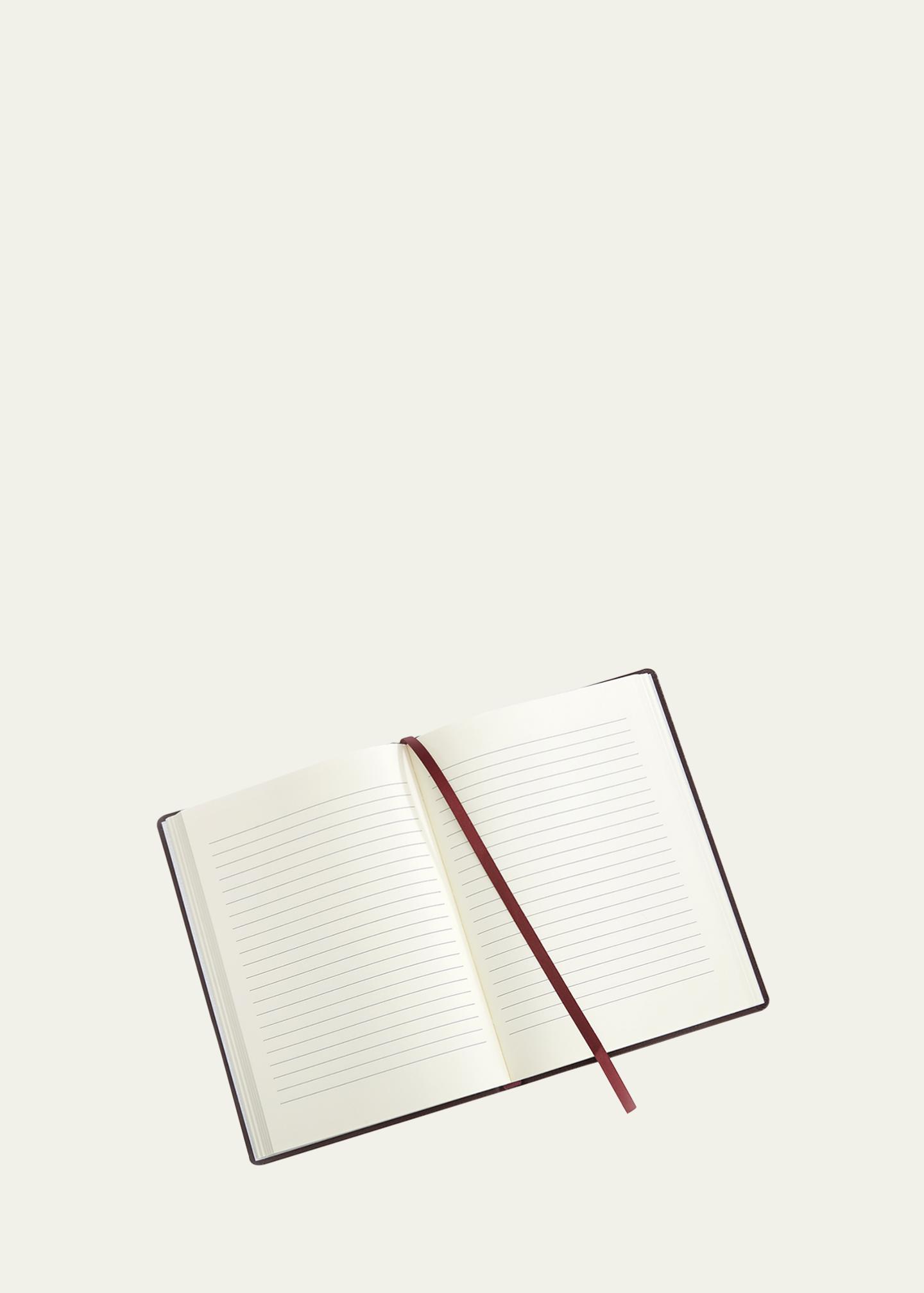 ROYCE New York Monogrammed Leather Bound Executive Notebook ...