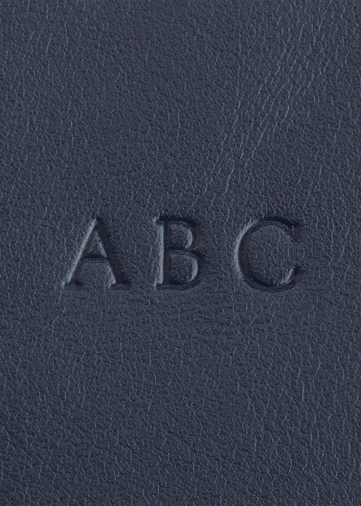 ROYCE New York Monogrammed Leather Travel Watch Roll Image 3 of 3