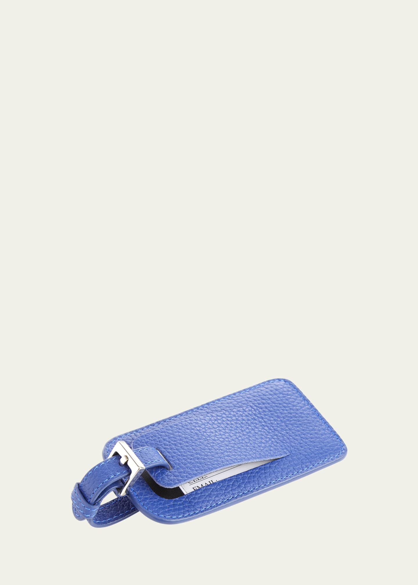 ROYCE New York Monogrammed Leather Luggage Tag Image 2 of 3