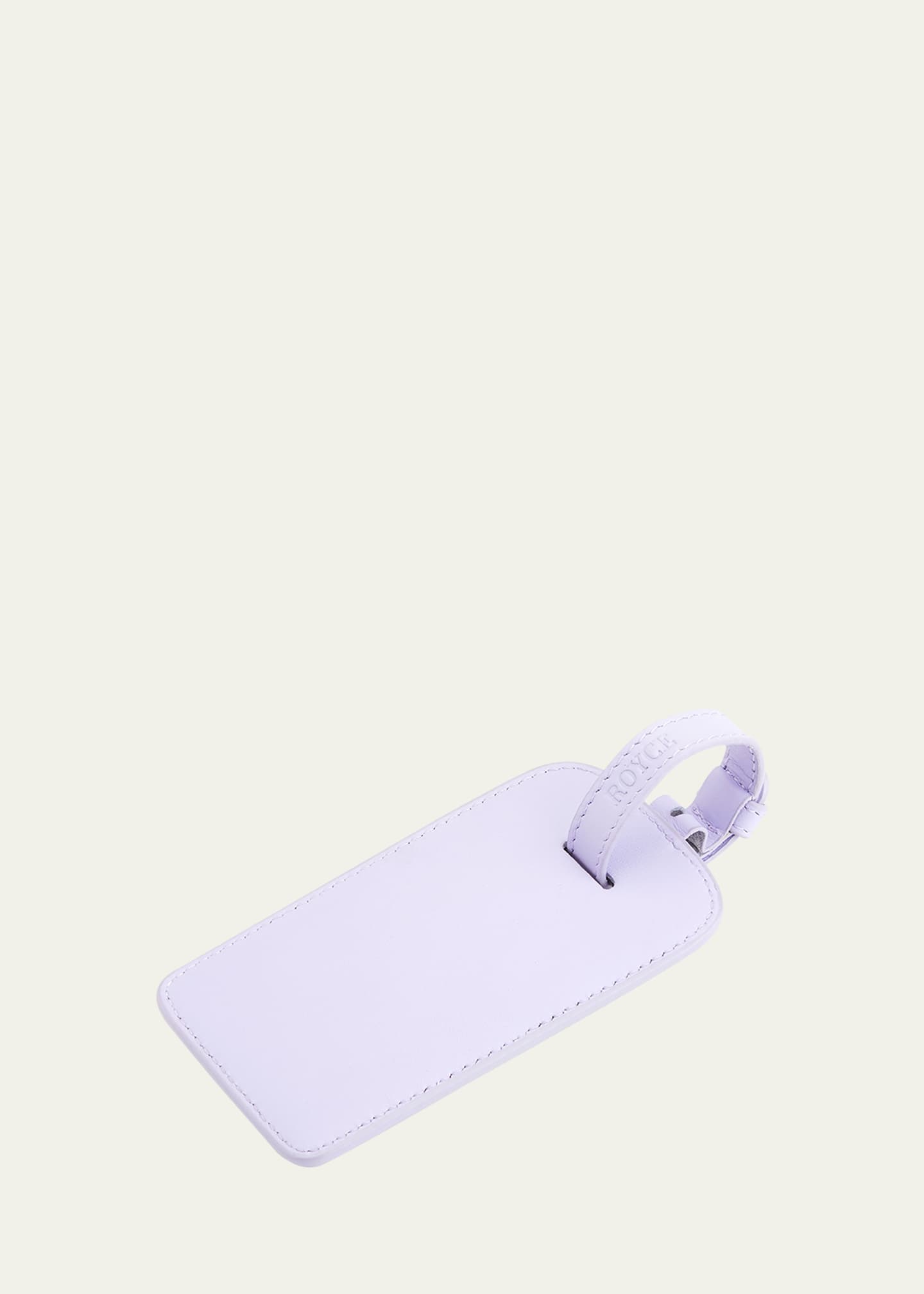 ROYCE New York Monogrammed Leather Luggage Tag Image 3 of 3
