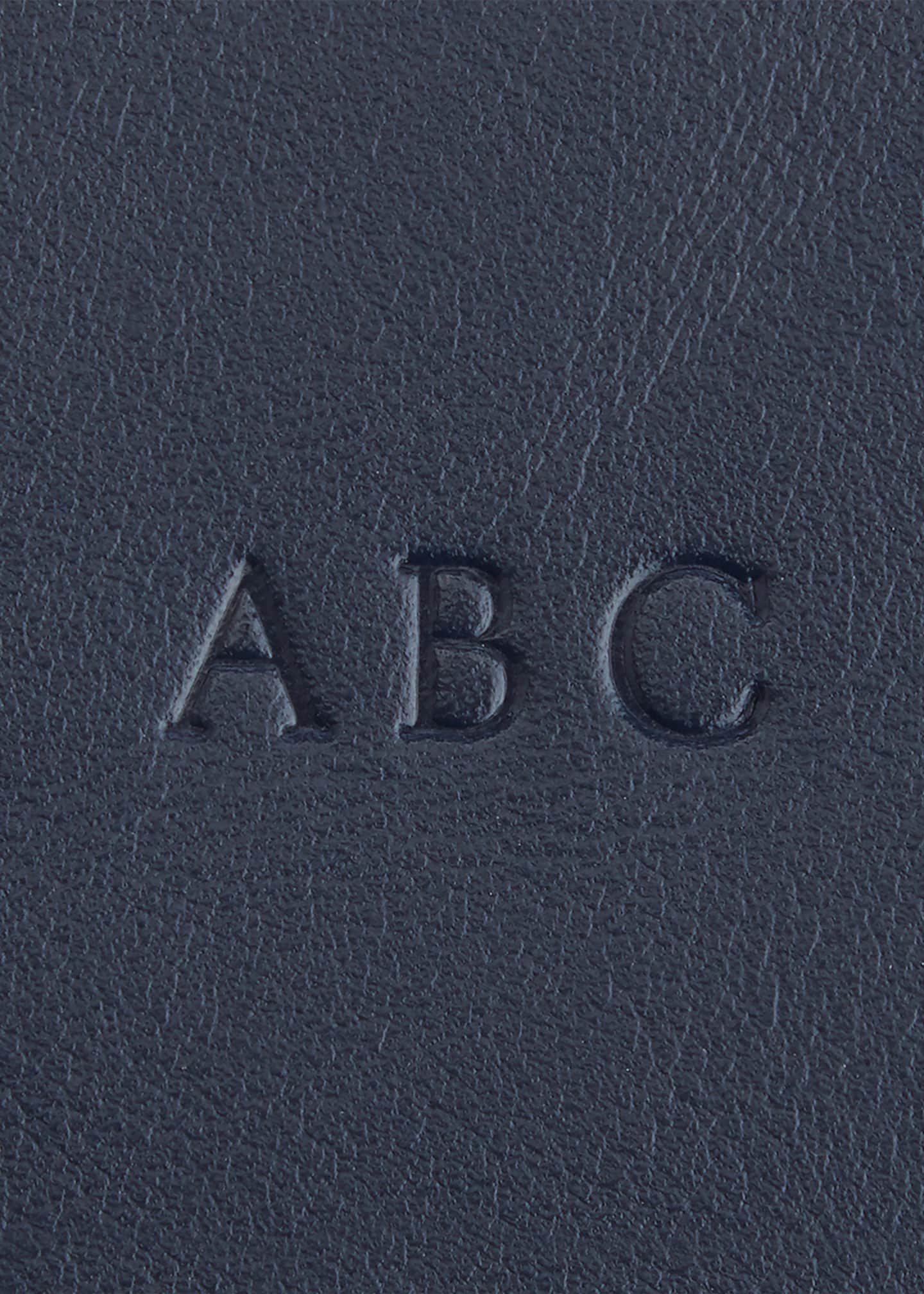 ROYCE New York Monogrammed Leather Valet Key Chain Image 2 of 2