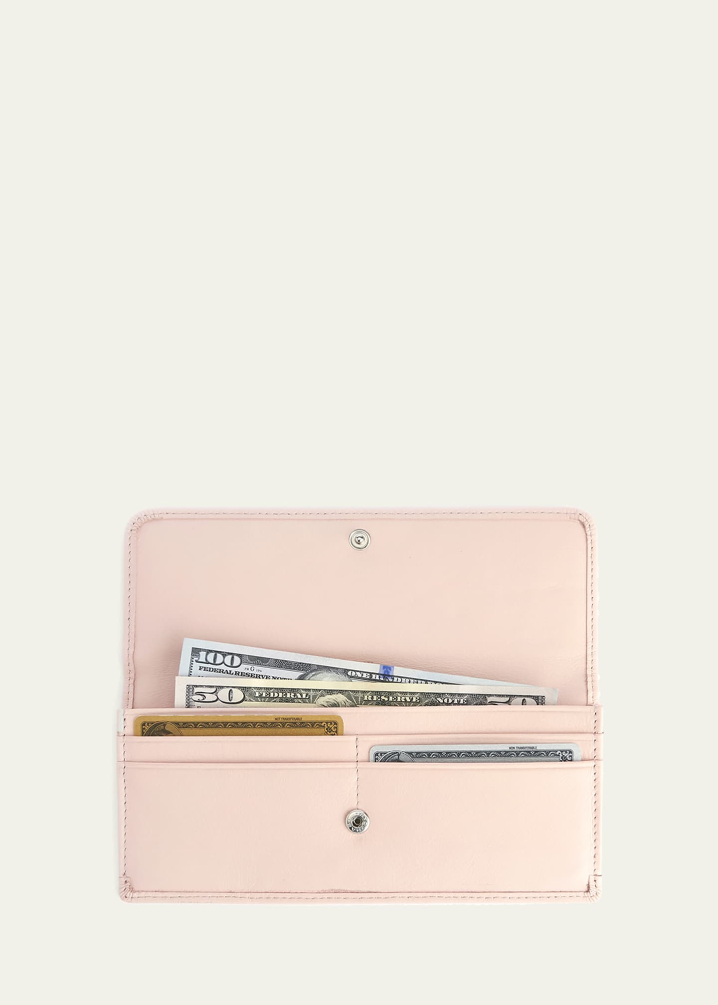 ROYCE New York Monogrammed RFID Blocking Leather Clutch Wallet Image 2 of 3